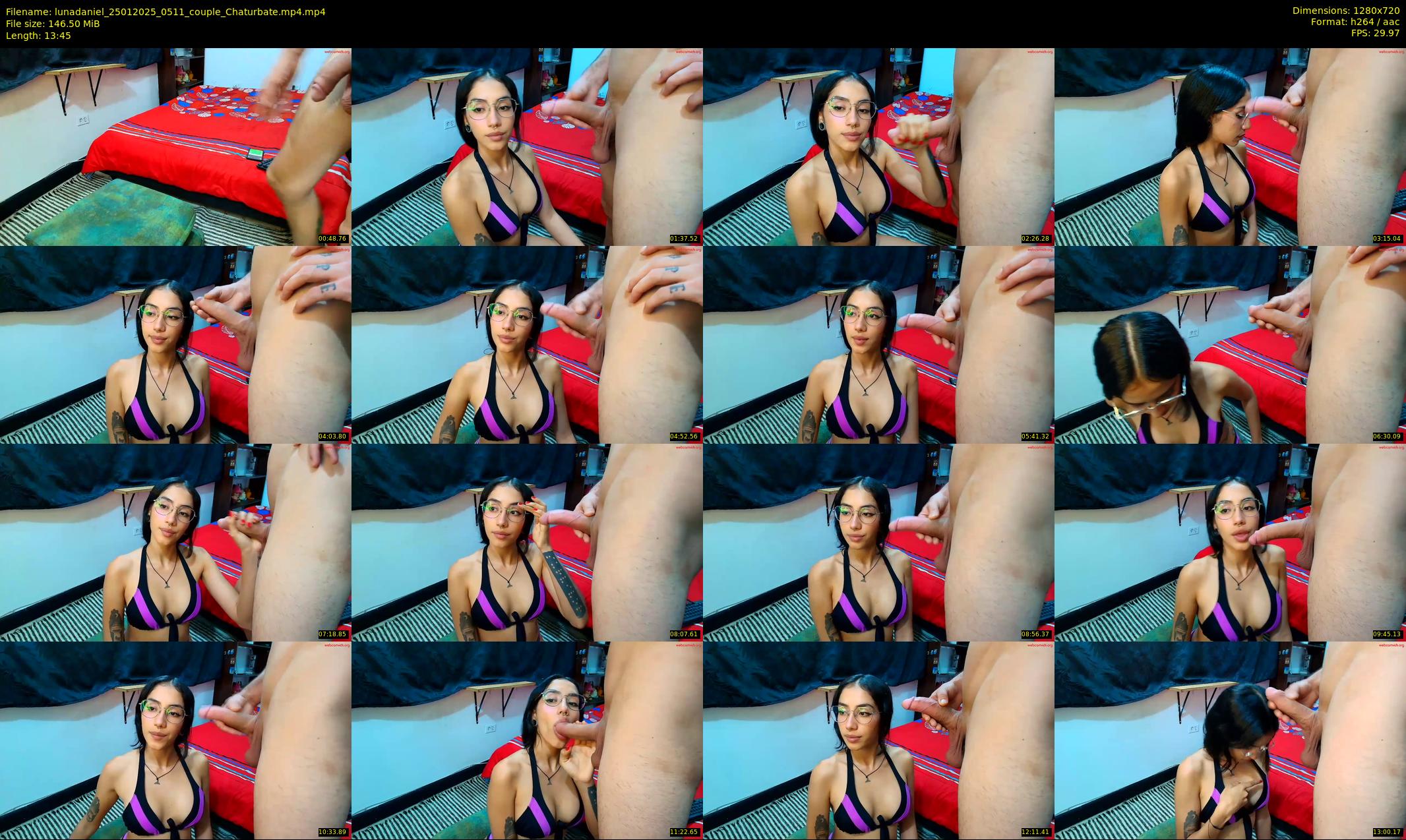 lunadaniel — 14 minute Chaturbate couple cam show recording, 720p, Jan 25, 2025
