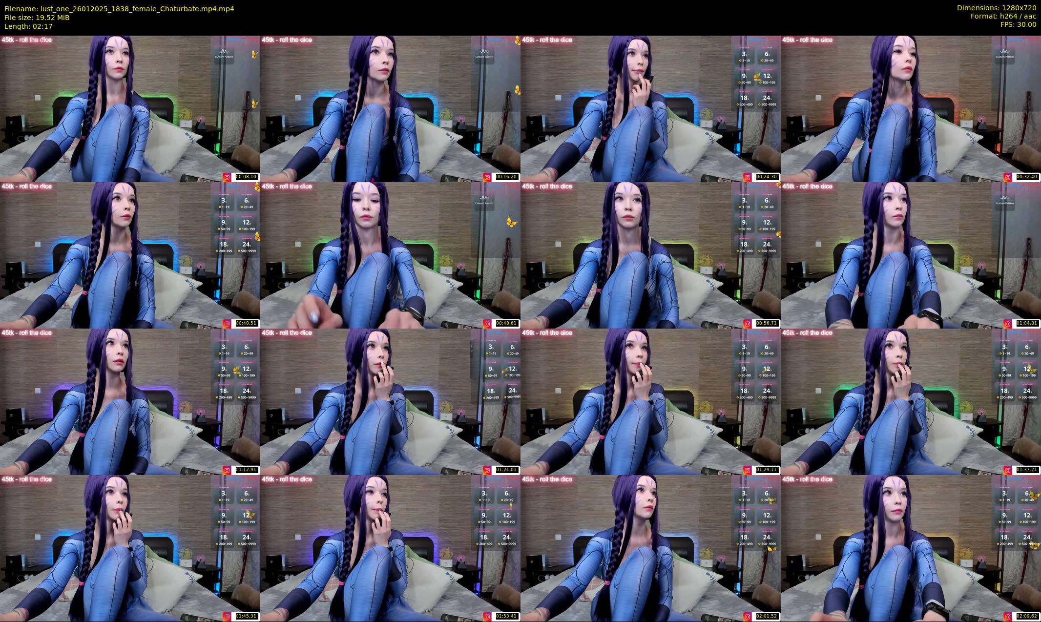 lust_one — 3 minute Chaturbate female cam show recording, 720p, Jan 26, 2025