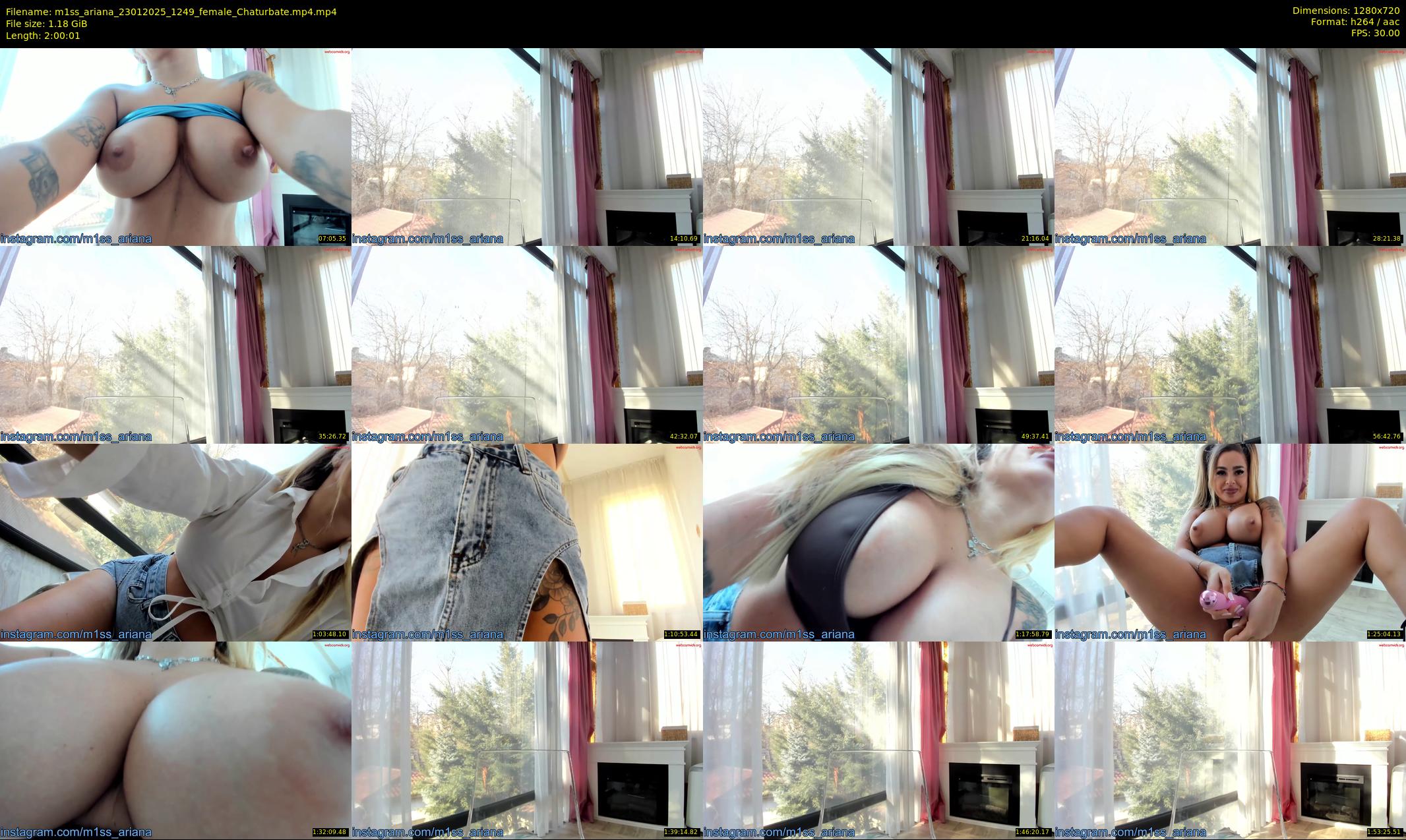m1ss_ariana — 121 minute Chaturbate female cam show recording, 720p, Jan 23, 2025