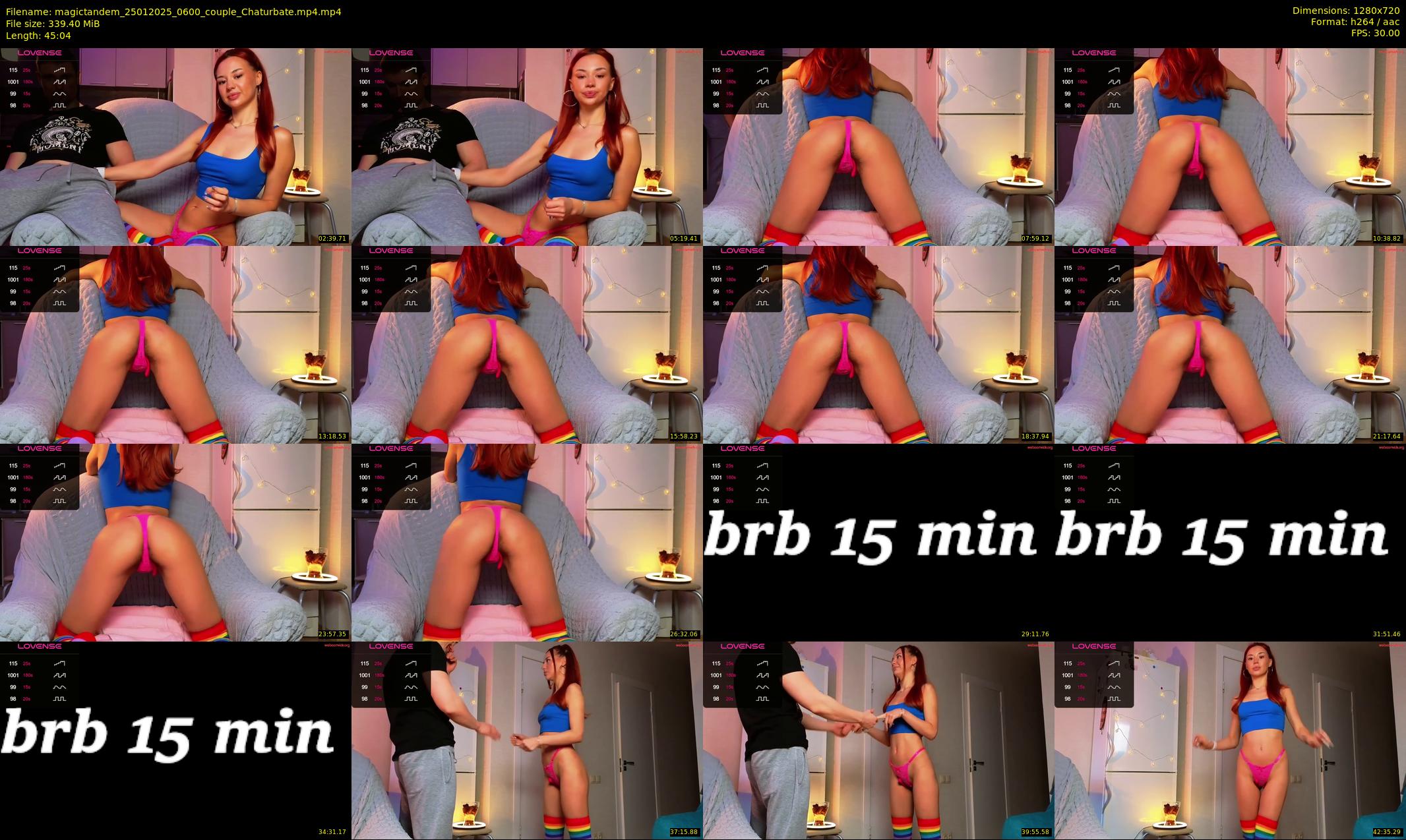 magictandem — 46 minute Chaturbate couple cam show recording, 720p, Jan 25, 2025