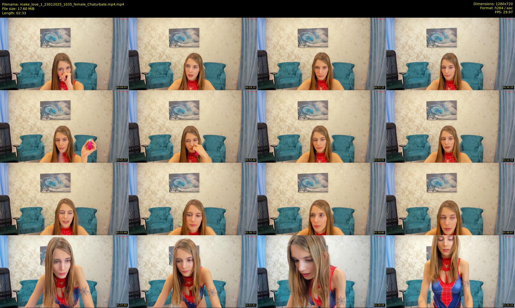 make_love_1 — 3 minute Chaturbate female cam show recording, 720p, Jan 23, 2025