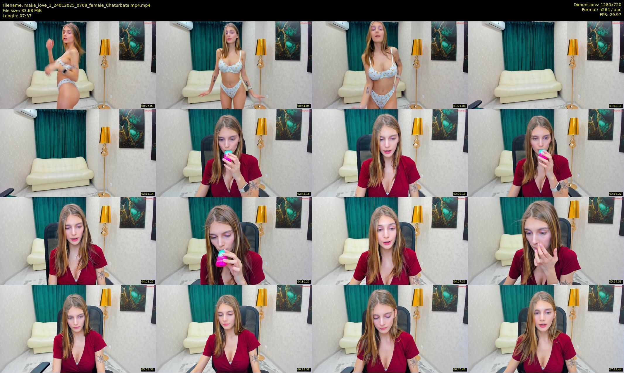 make_love_1 — 8 minute Chaturbate female cam show recording, 720p, Jan 24, 2025