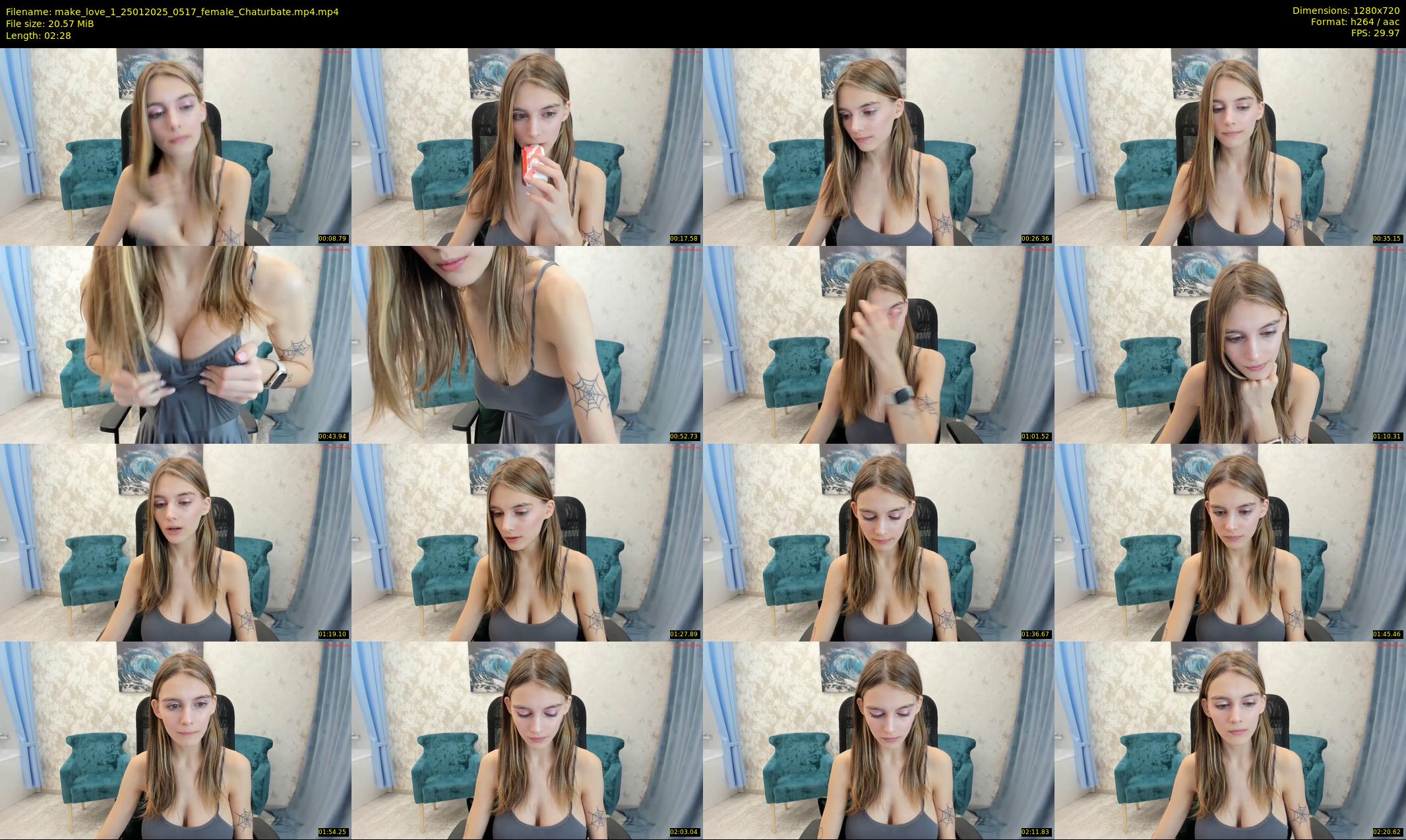 make_love_1 — 3 minute Chaturbate female cam show recording, 720p, Jan 25, 2025