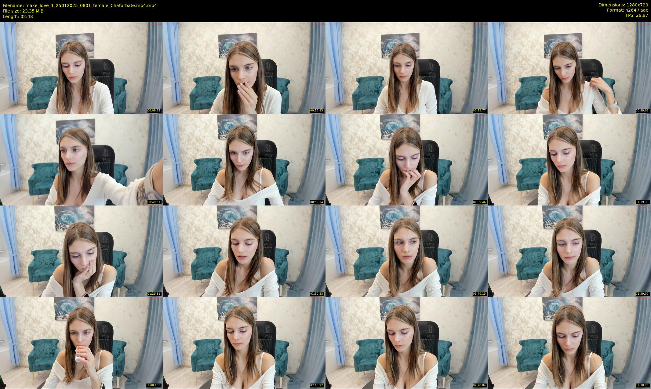 make_love_1 — 3 minute Chaturbate female cam show recording, 720p, Jan 25, 2025