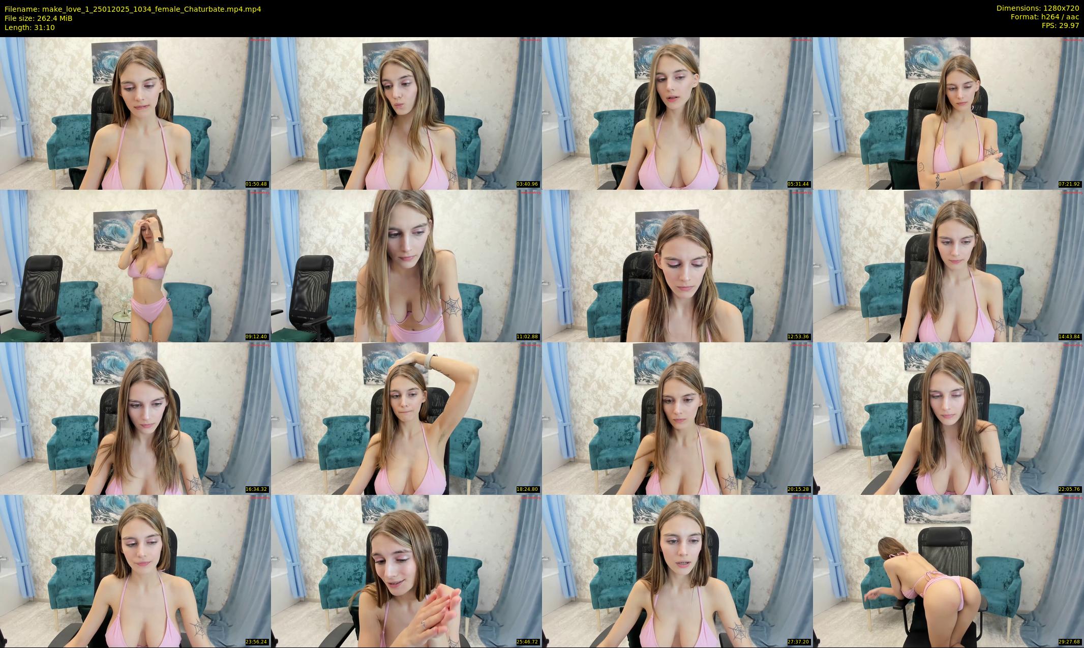 make_love_1 — 32 minute Chaturbate female cam show recording, 720p, Jan 25, 2025