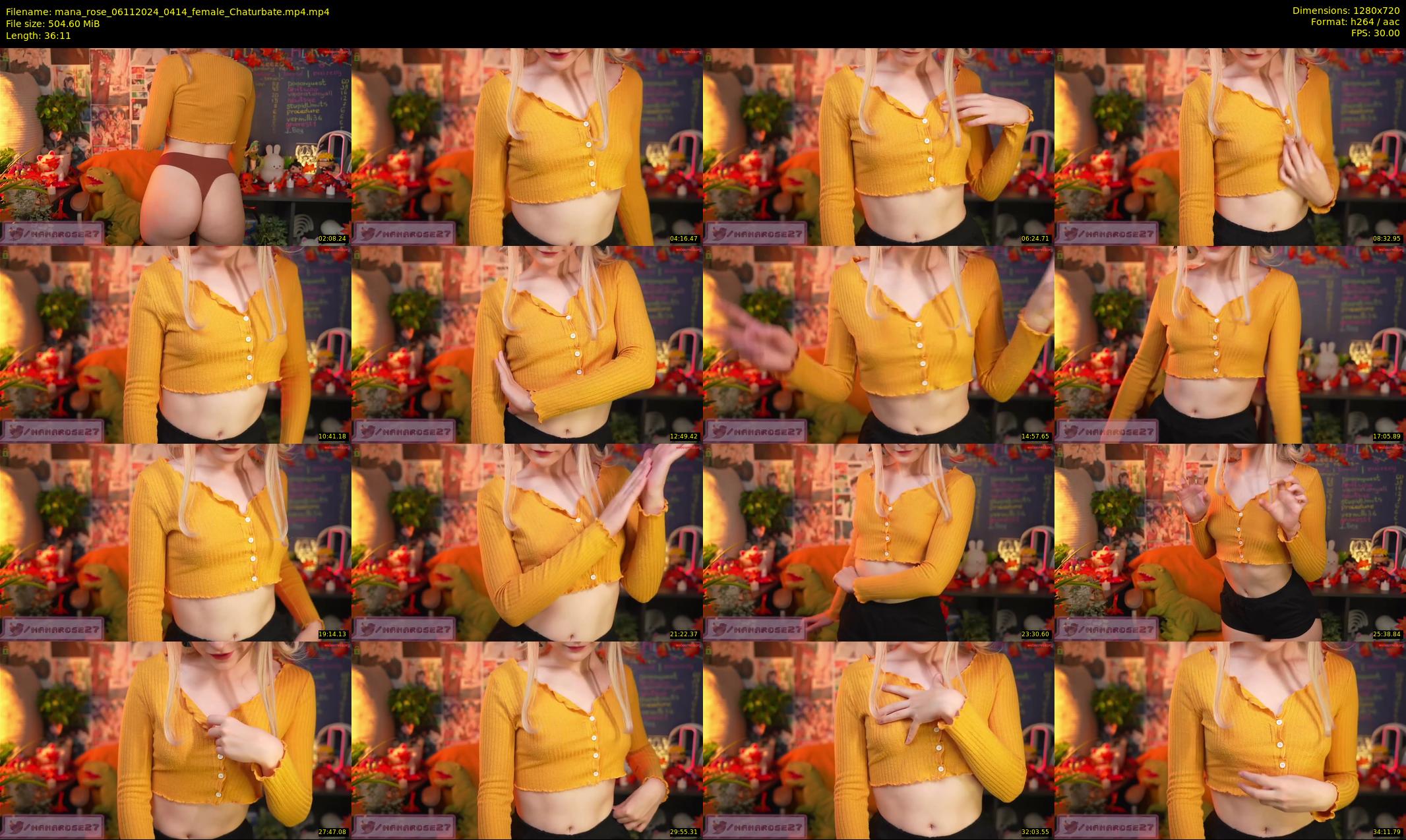 mana_rose — 37 minute Chaturbate female cam show recording, 720p, Nov 6, 2024