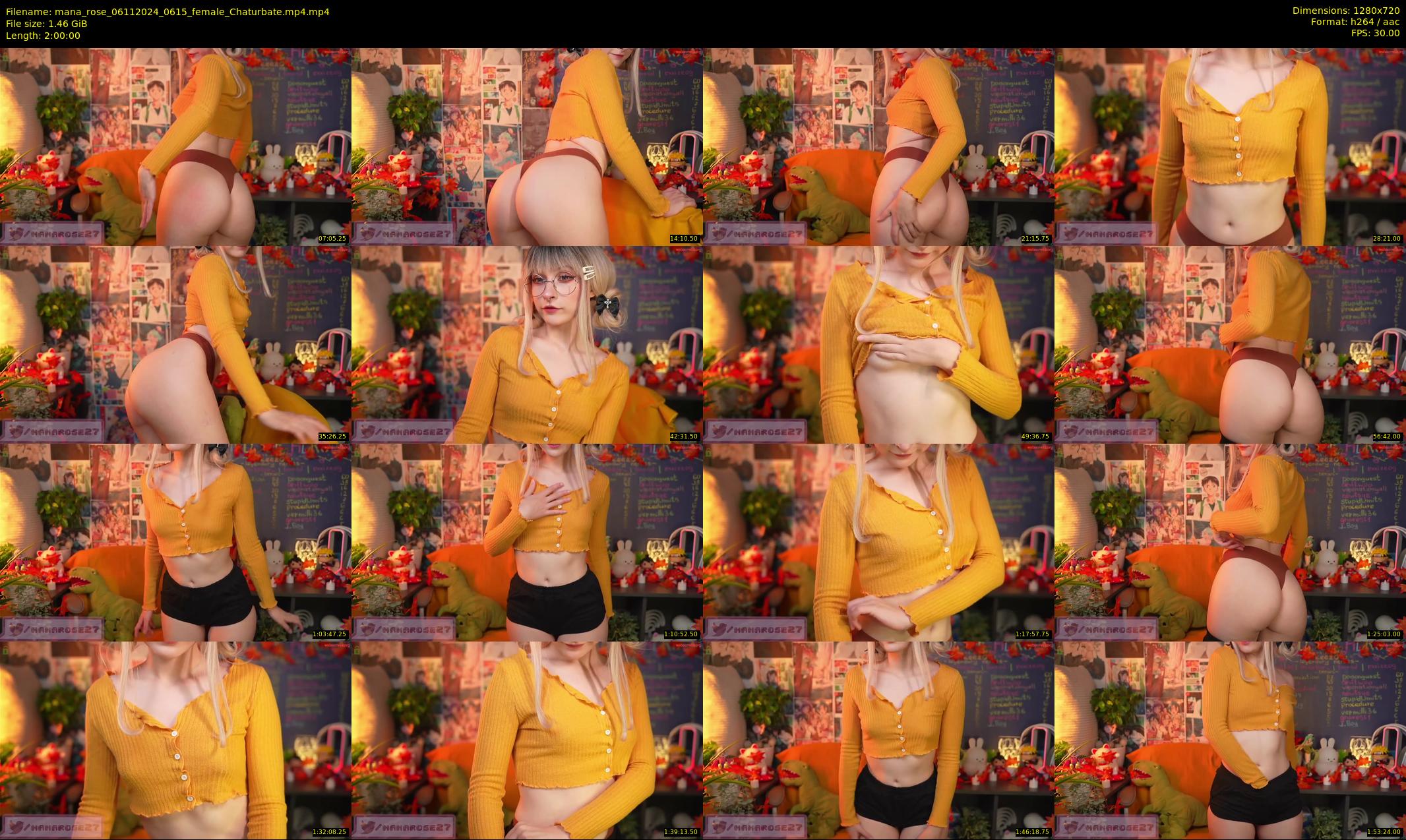 mana_rose — 120 minute Chaturbate female cam show recording, 720p, Nov 6, 2024