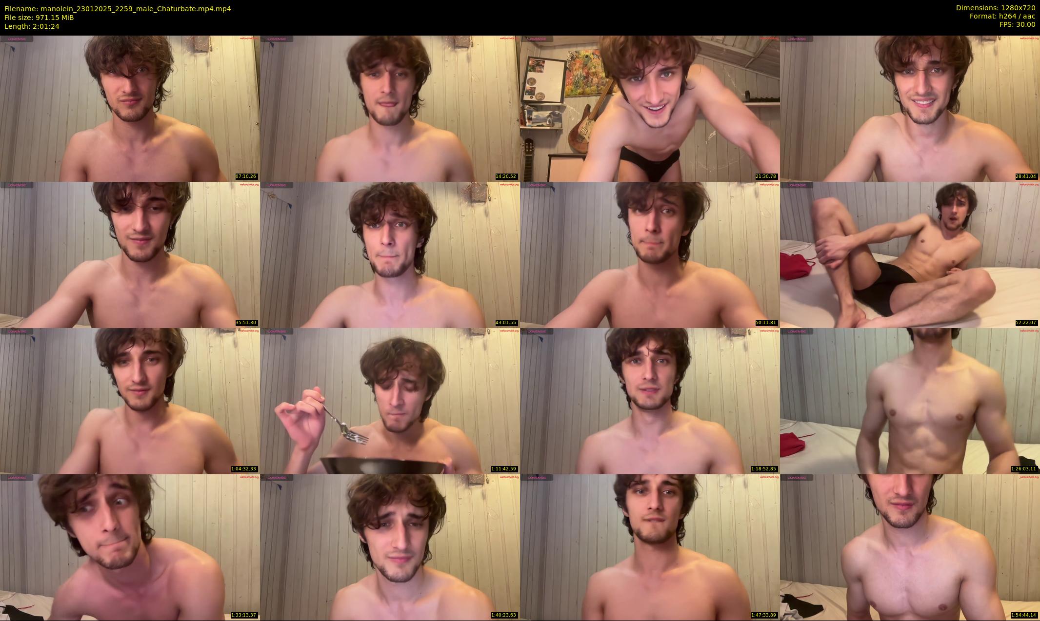manolein — 122 minute Chaturbate male cam show recording, 720p, Jan 23, 2025