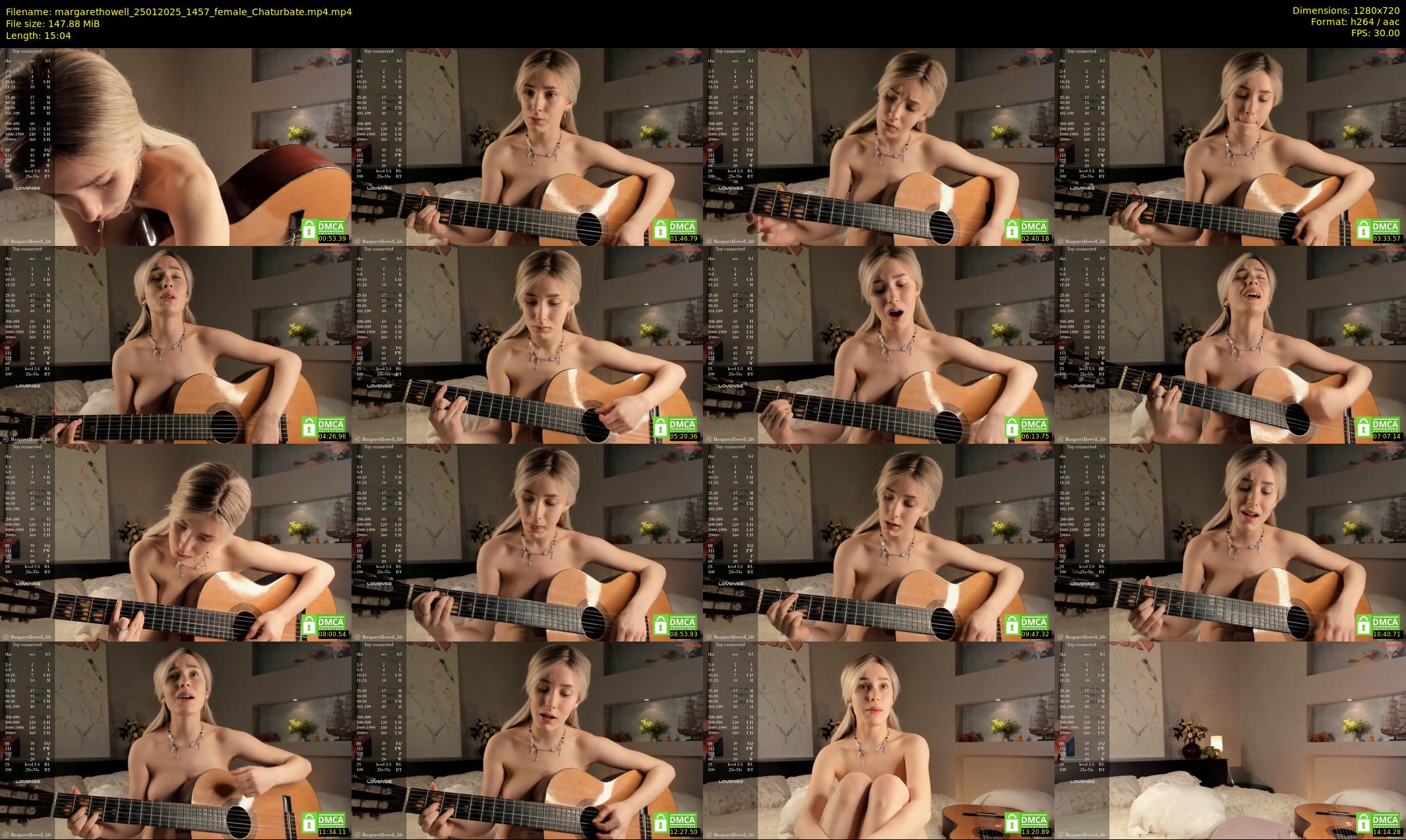 margarethowell — 16 minute Chaturbate female cam show recording, 720p, Jan 25, 2025
