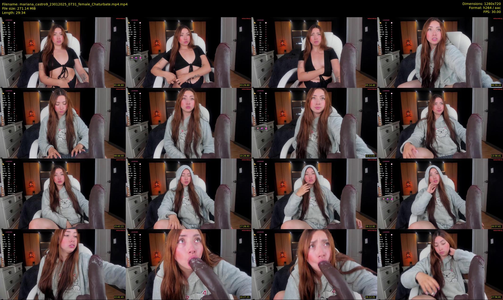 mariana_castro9 — 30 minute Chaturbate female cam show recording, 720p, Jan 23, 2025
