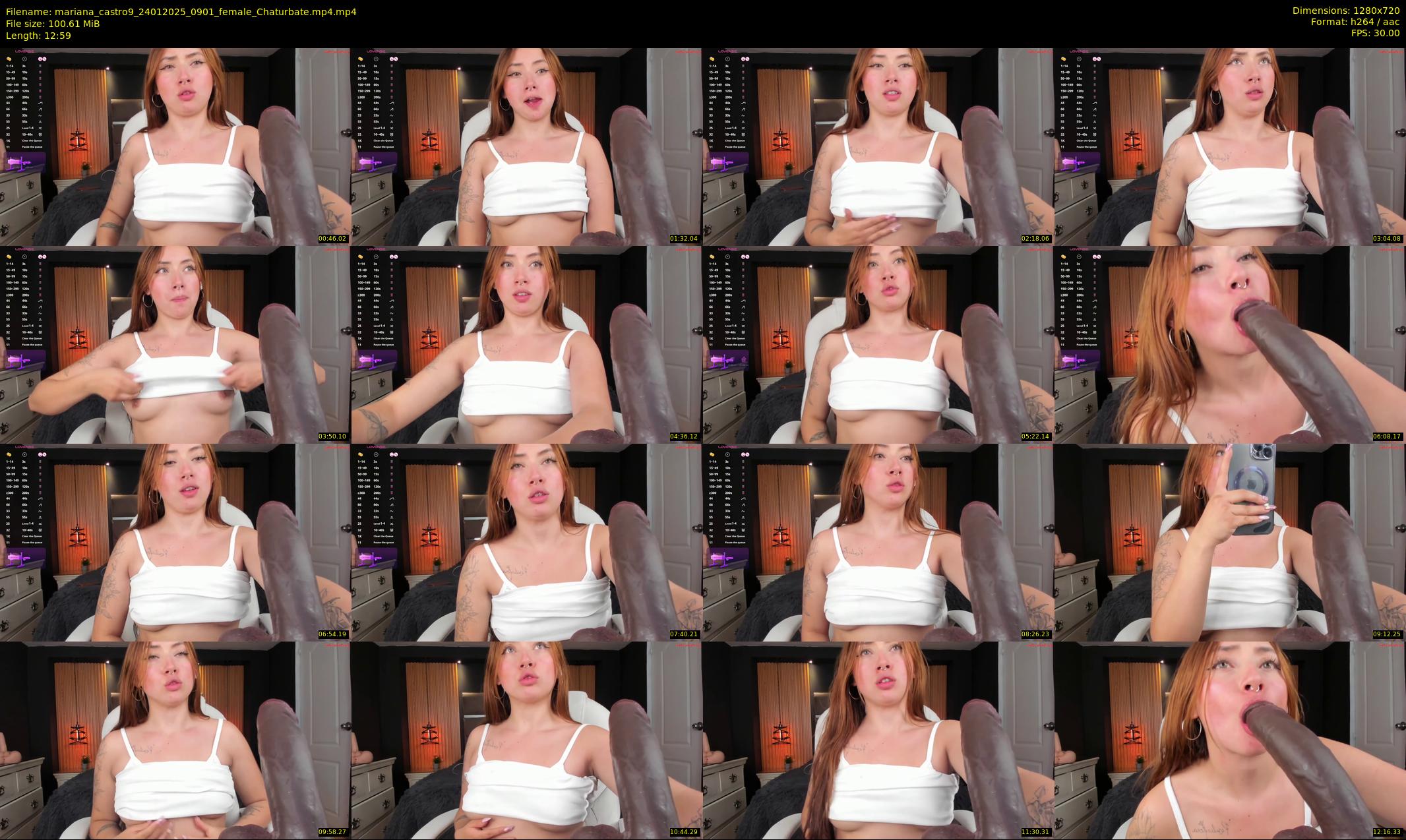 mariana_castro9 — 13 minute Chaturbate female cam show recording, 720p, Jan 24, 2025