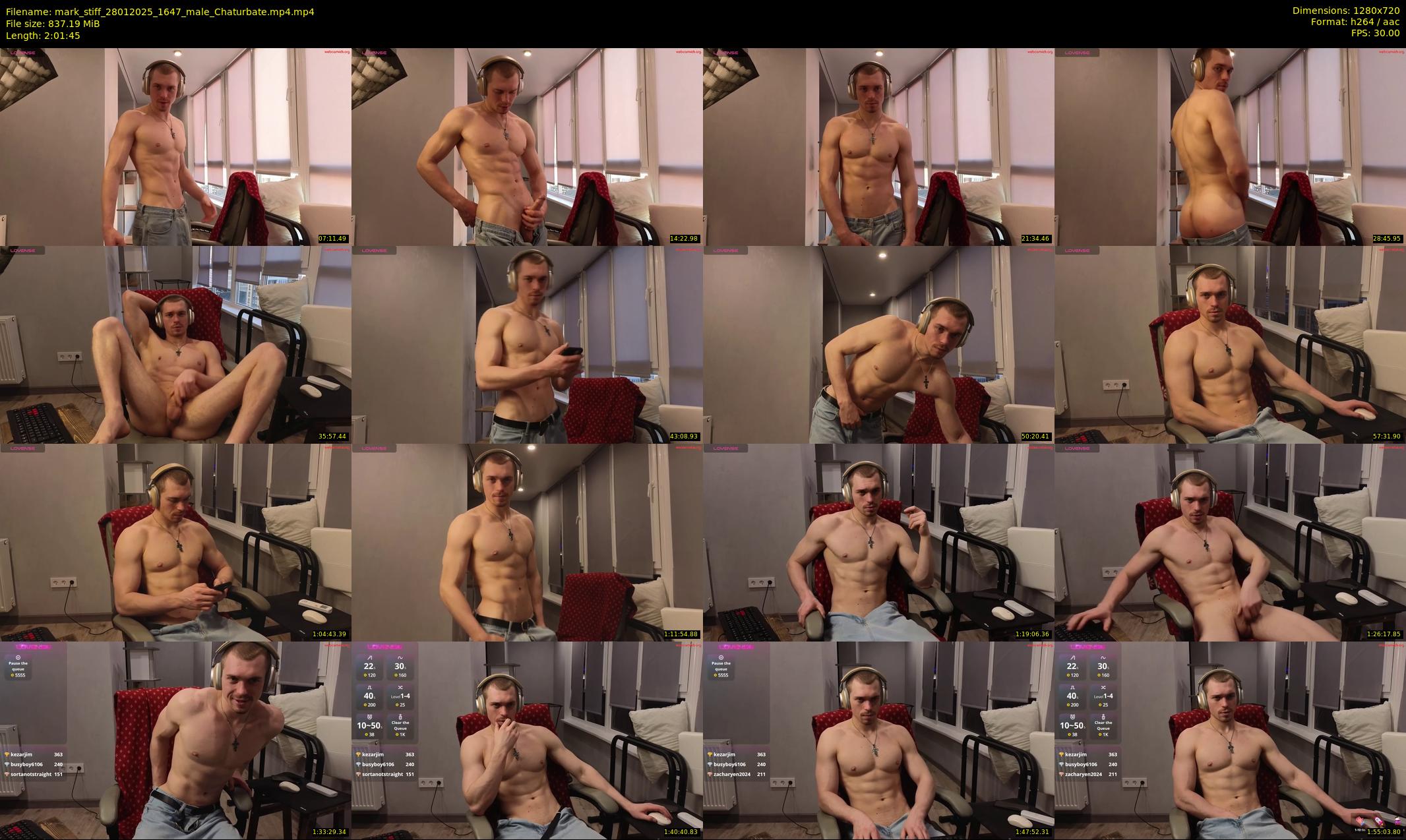 mark_stiff — 122 minute Chaturbate male cam show recording, 720p, Jan 28, 2025