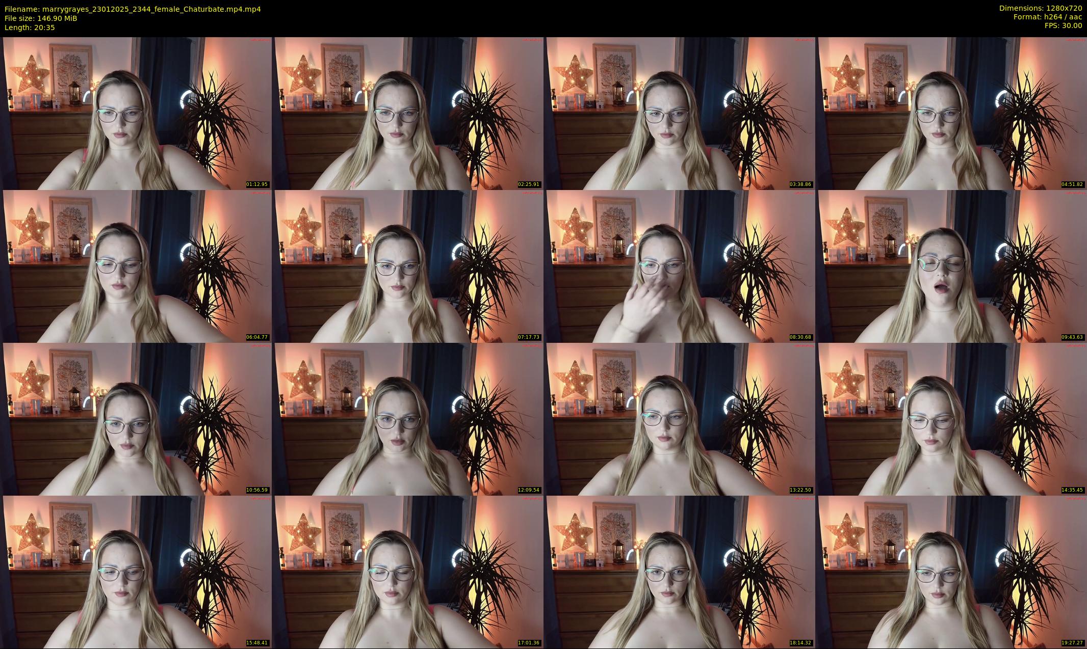marrygrayes — 21 minute Chaturbate female cam show recording, 720p, Jan 23, 2025