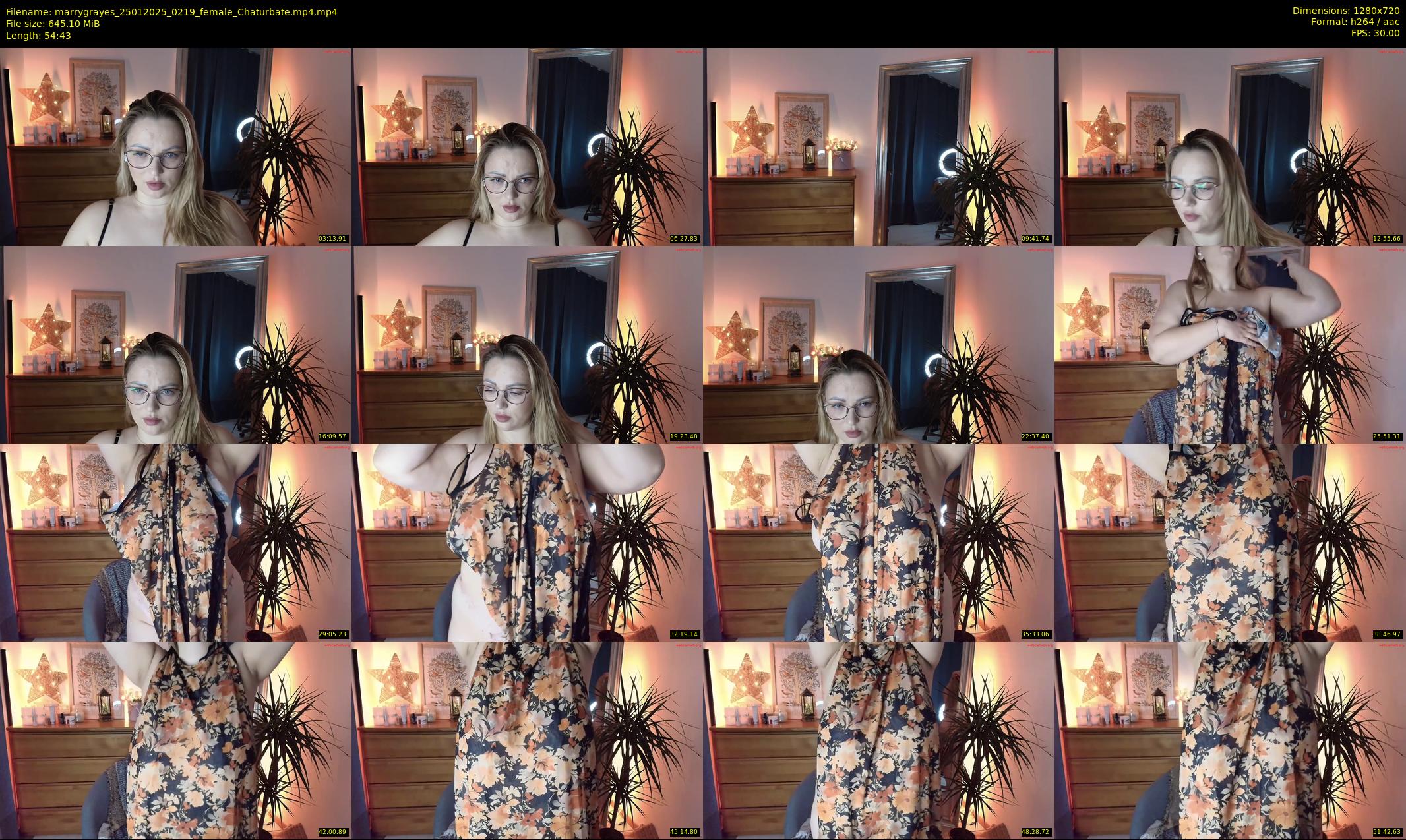 marrygrayes — 55 minute Chaturbate female cam show recording, 720p, Jan 25, 2025