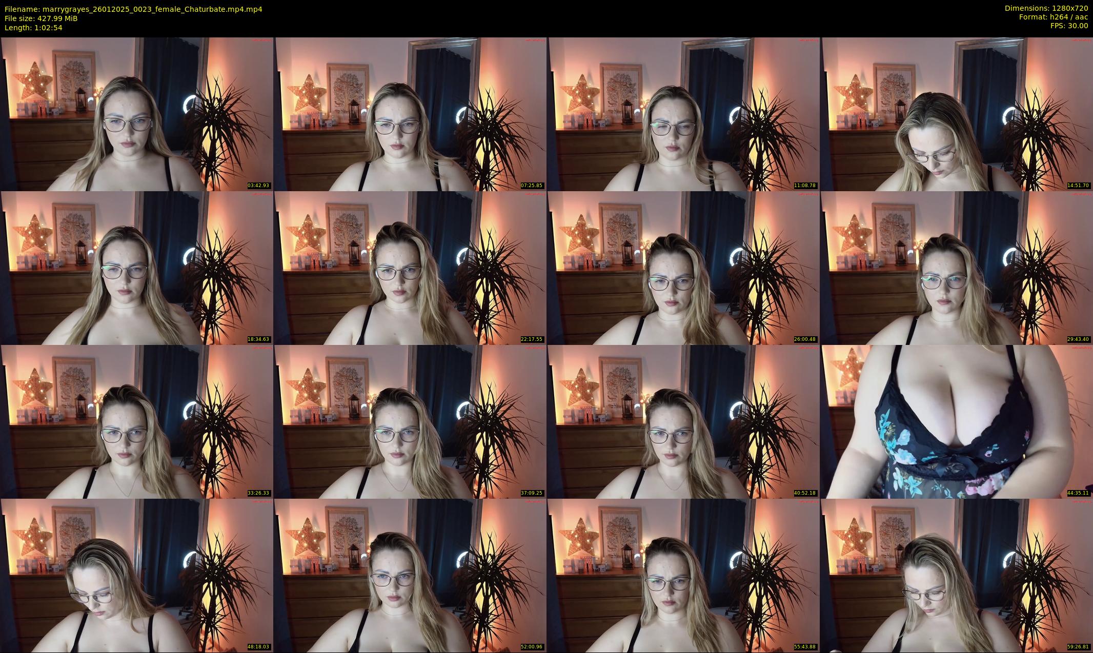 marrygrayes — 63 minute Chaturbate female cam show recording, 720p, Jan 26, 2025
