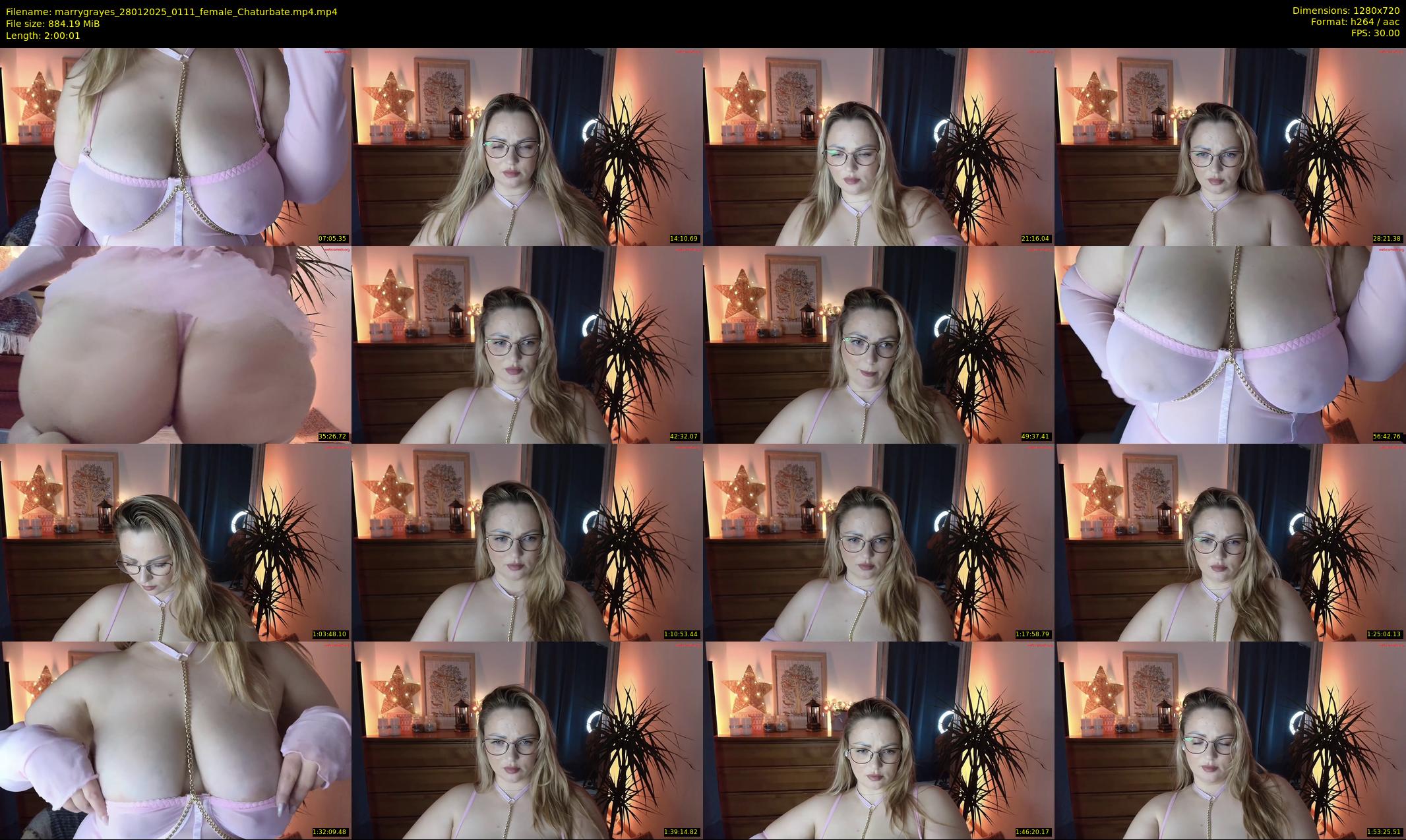 marrygrayes — 121 minute Chaturbate female cam show recording, 720p, Jan 28, 2025