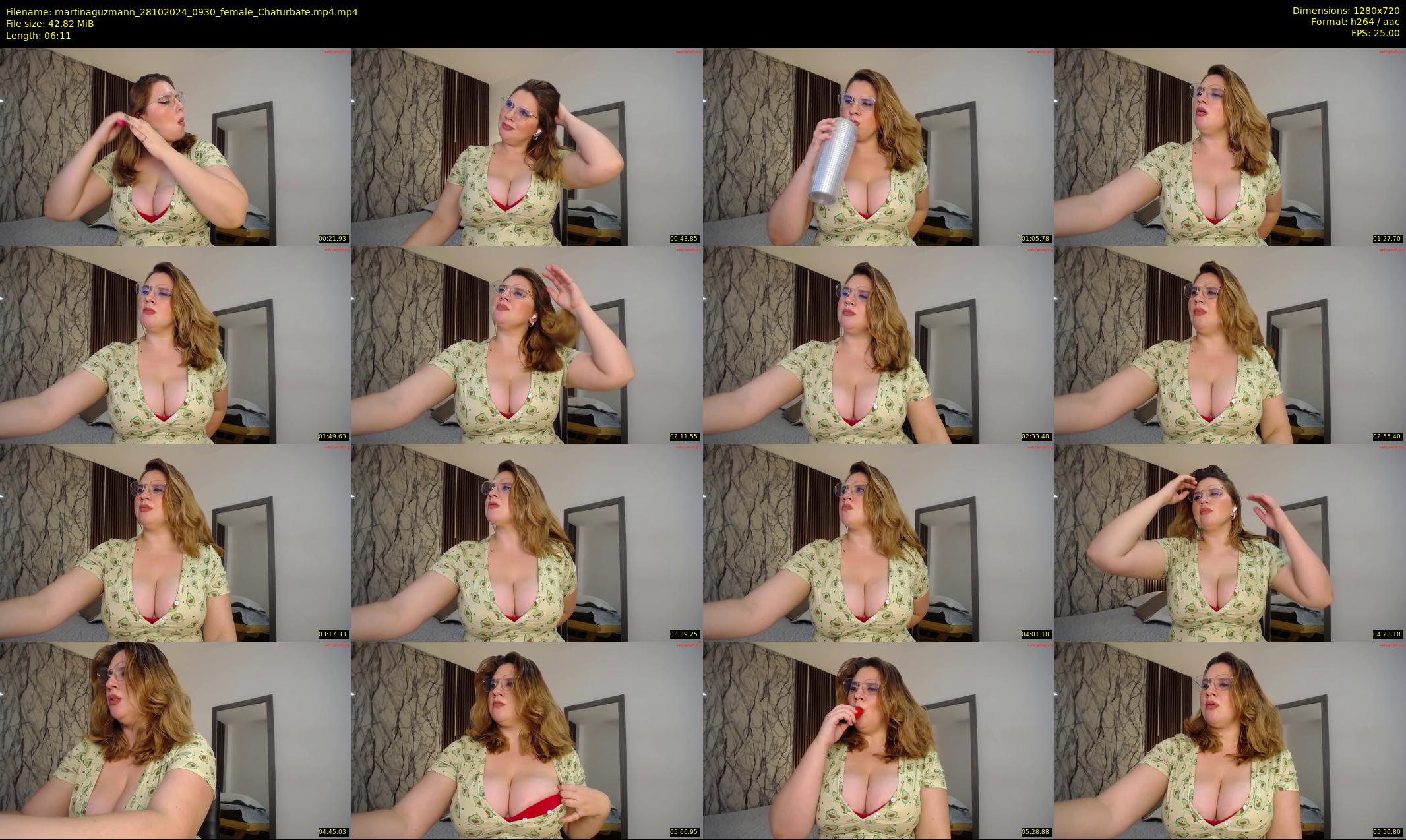 martinaguzmann — 7 minute Chaturbate female cam show recording, 720p, Oct 28, 2024