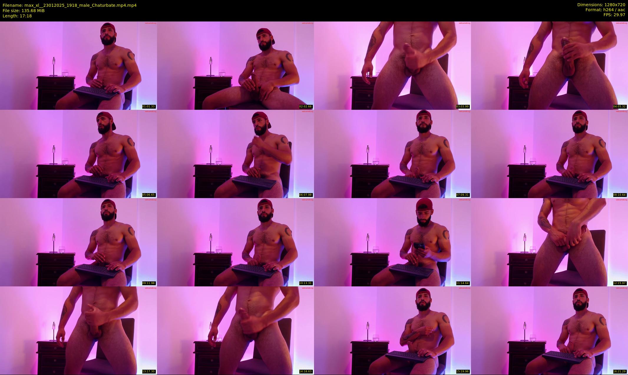 max_xl_ — 18 minute Chaturbate male cam show recording, 720p, Jan 23, 2025