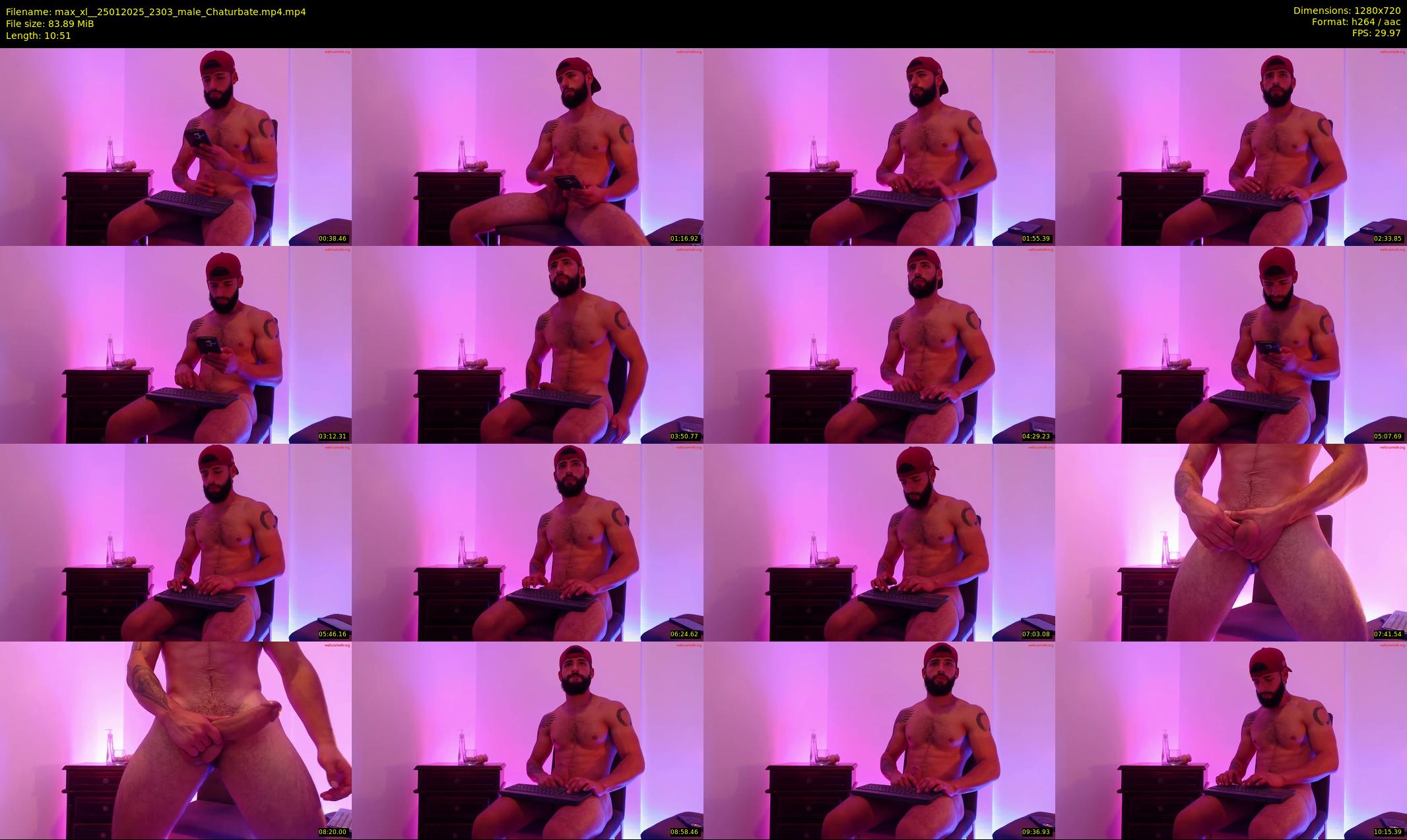 max_xl_ — 11 minute Chaturbate male cam show recording, 720p, Jan 25, 2025