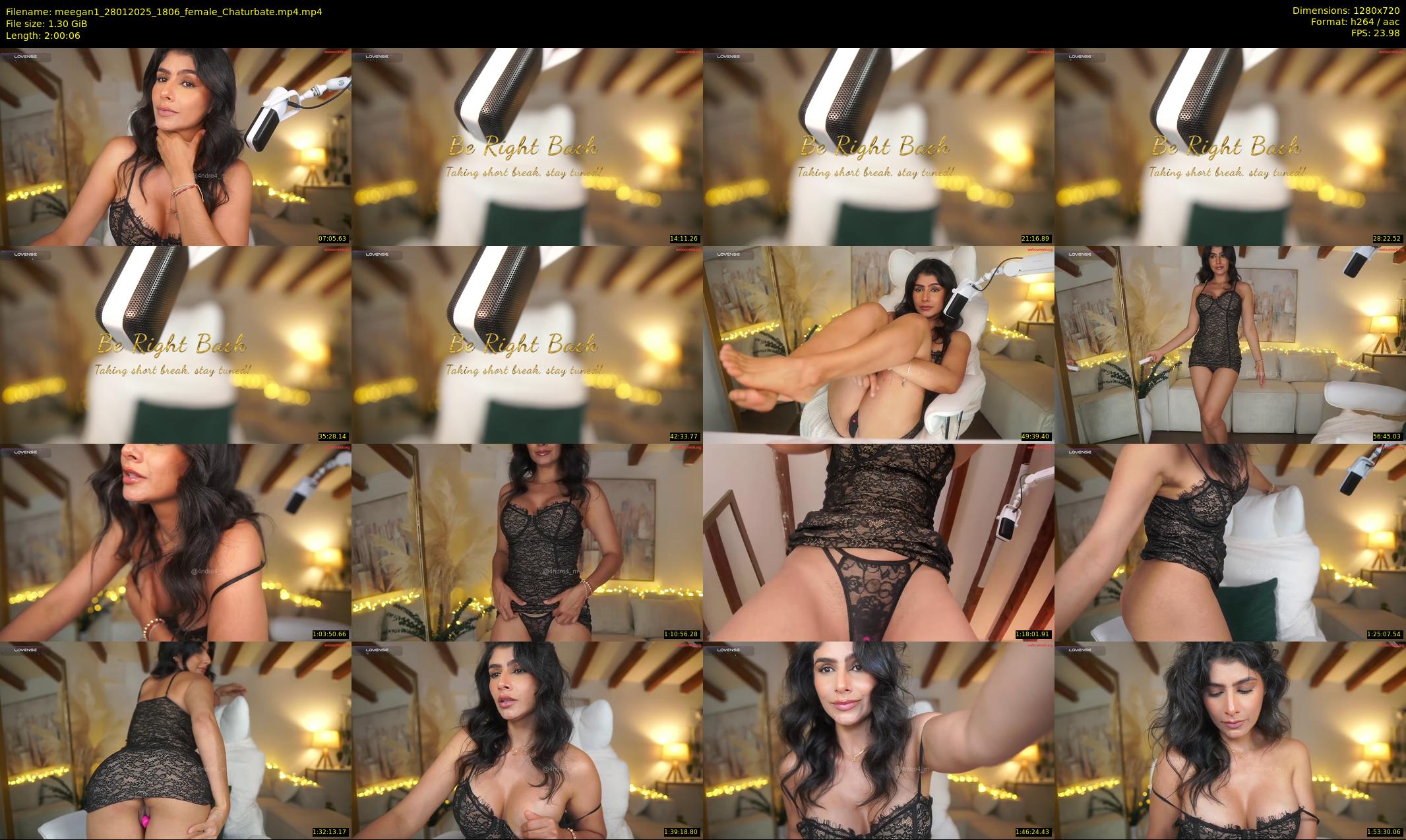 meegan1 — 121 minute Chaturbate female cam show recording, 720p, Jan 28, 2025