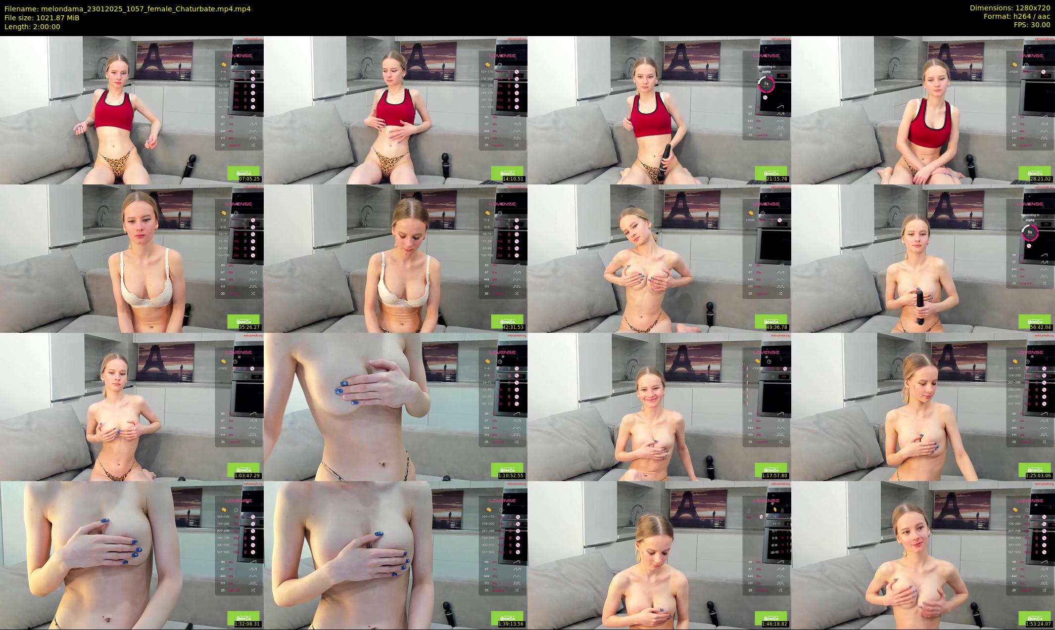 melondama — 120 minute Chaturbate female cam show recording, 720p, Jan 23, 2025