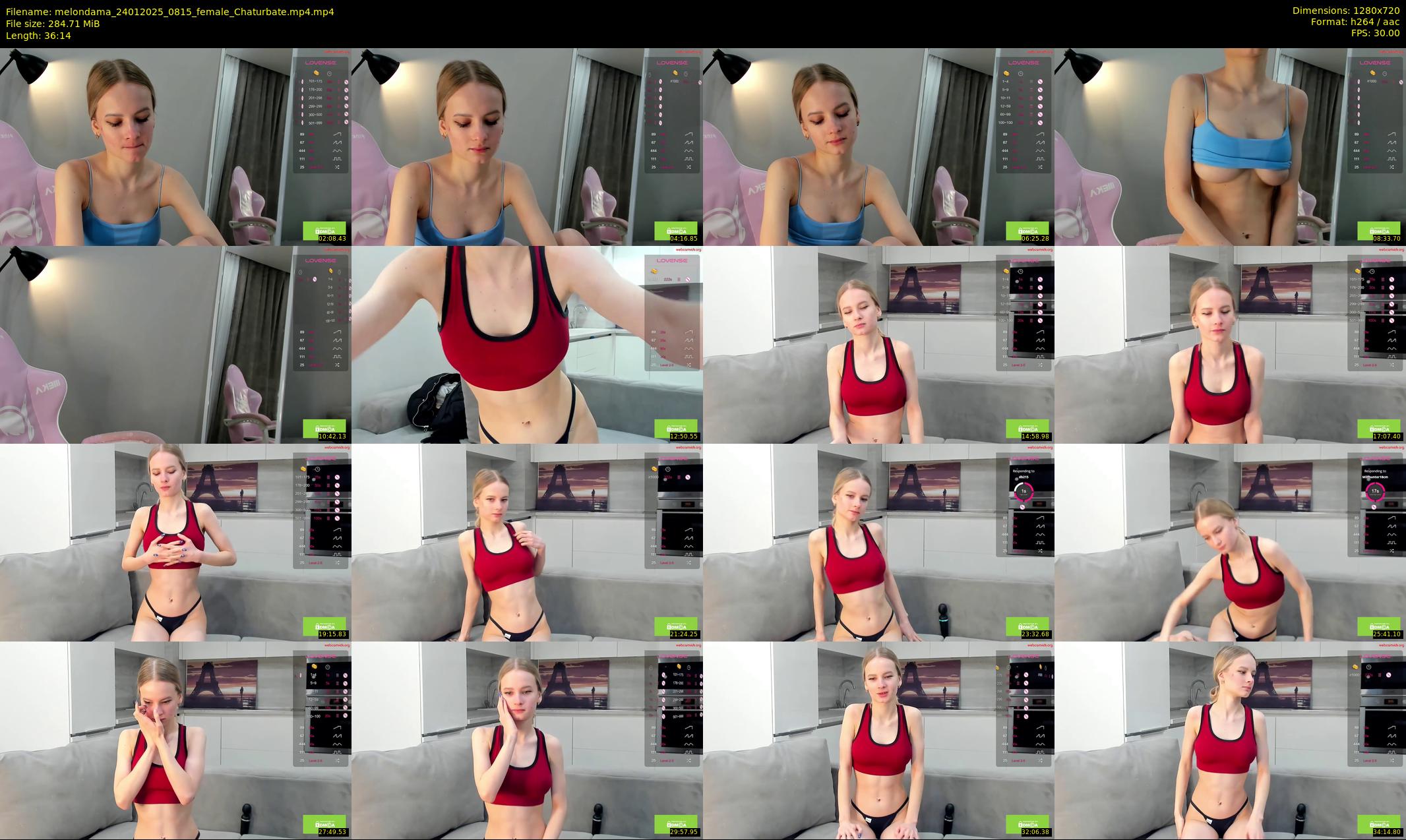 melondama — 37 minute Chaturbate female cam show recording, 720p, Jan 24, 2025