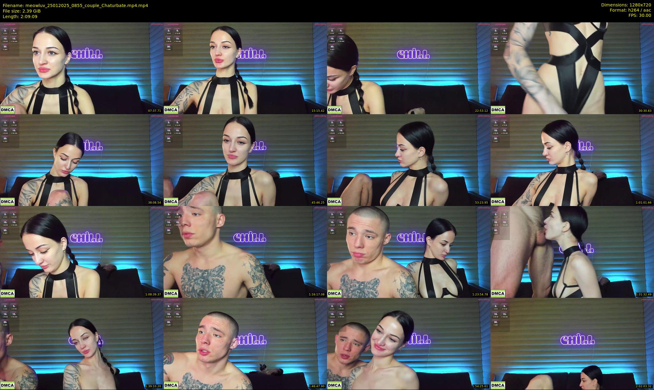 meowluv — 130 minute Chaturbate couple cam show recording, 720p, Jan 25, 2025
