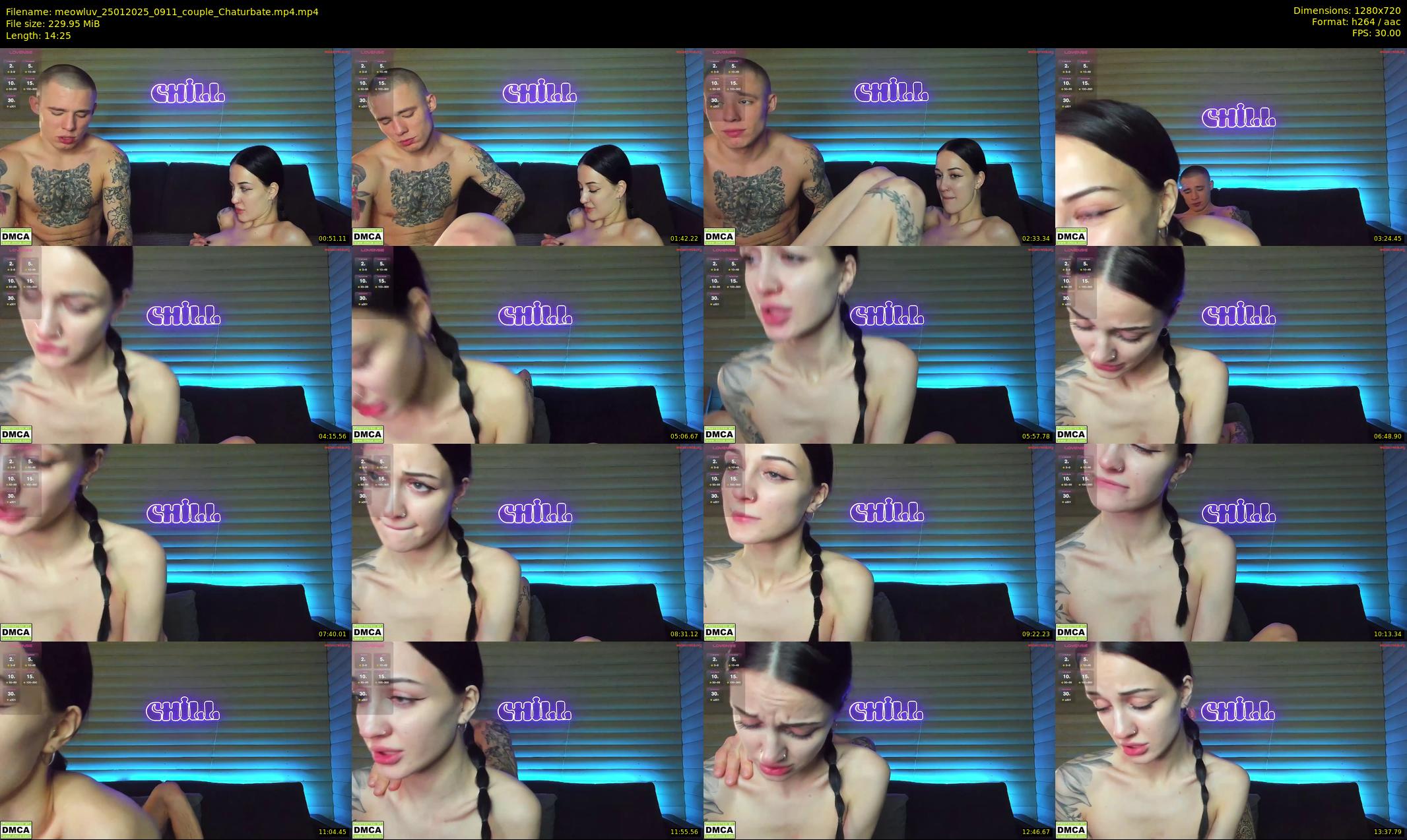 meowluv — 15 minute Chaturbate couple cam show recording, 720p, Jan 25, 2025