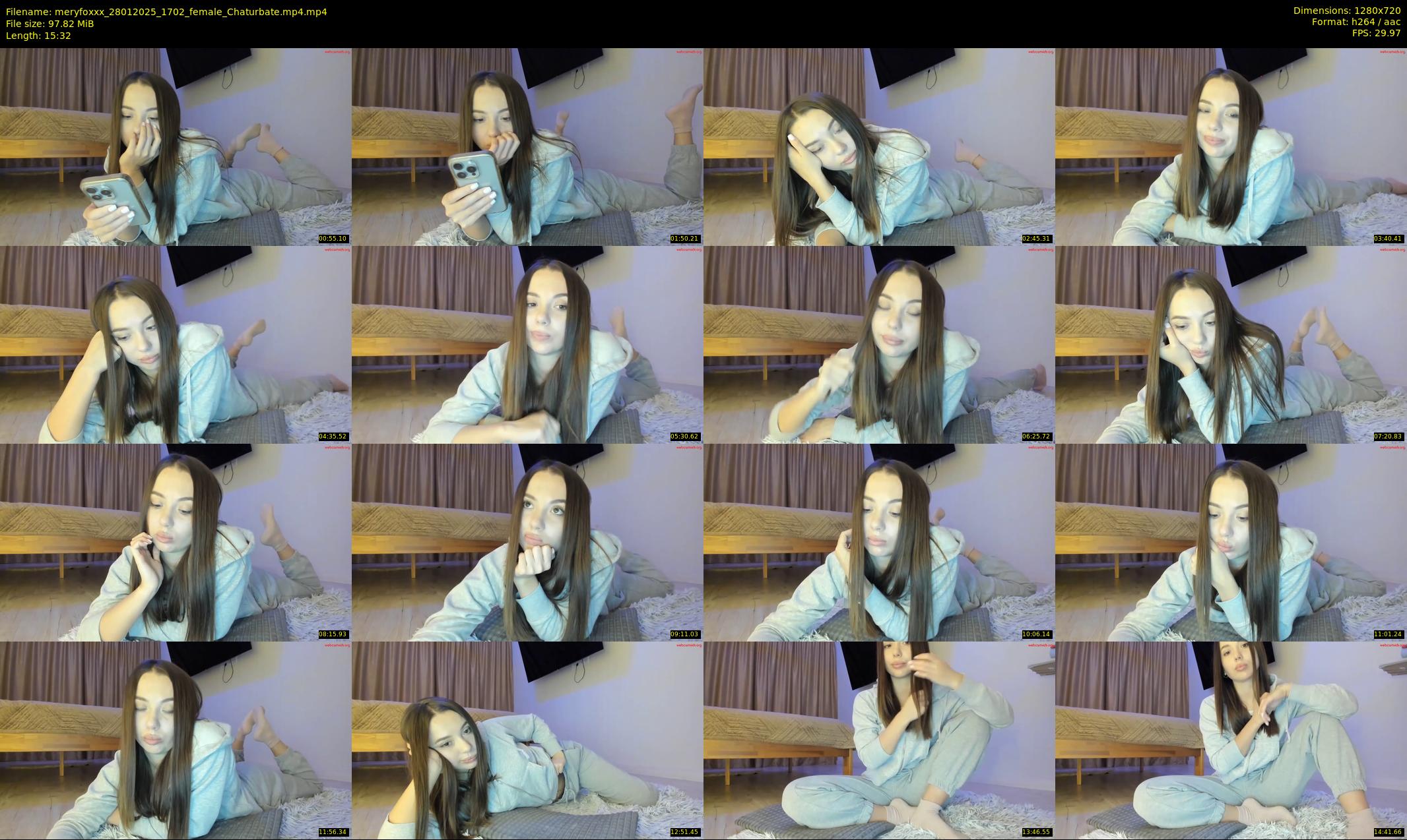 meryfoxxx — 16 minute Chaturbate female cam show recording, 720p, Jan 28, 2025