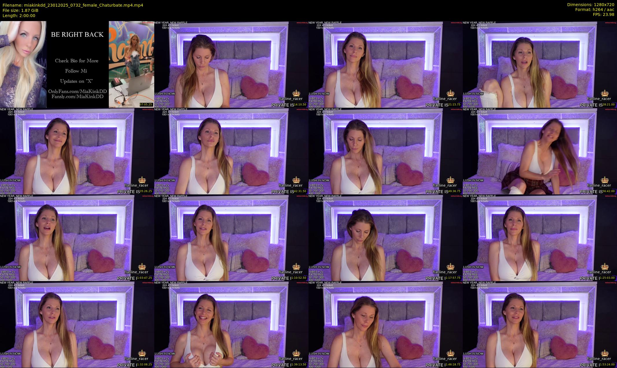 miakinkdd — 120 minute Chaturbate female cam show recording, 720p, Jan 23, 2025