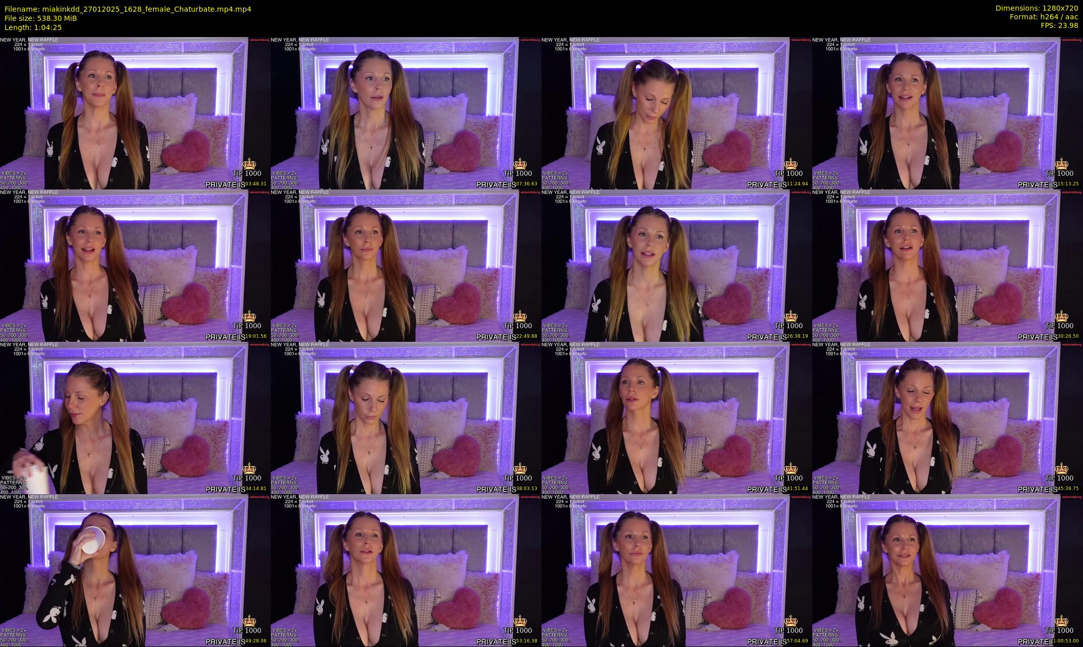 miakinkdd — 65 minute Chaturbate female cam show recording, 720p, Jan 27, 2025