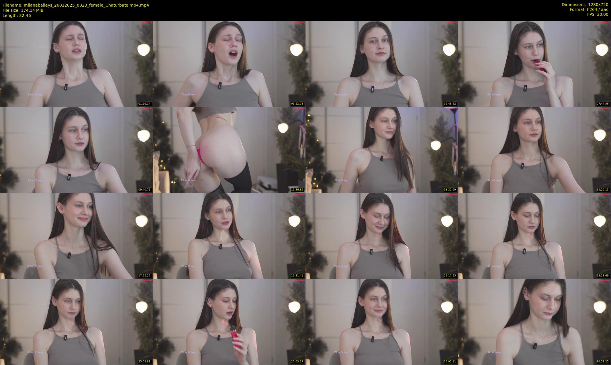 milanabaileys — 33 minute Chaturbate female cam show recording, 720p, Jan 26, 2025
