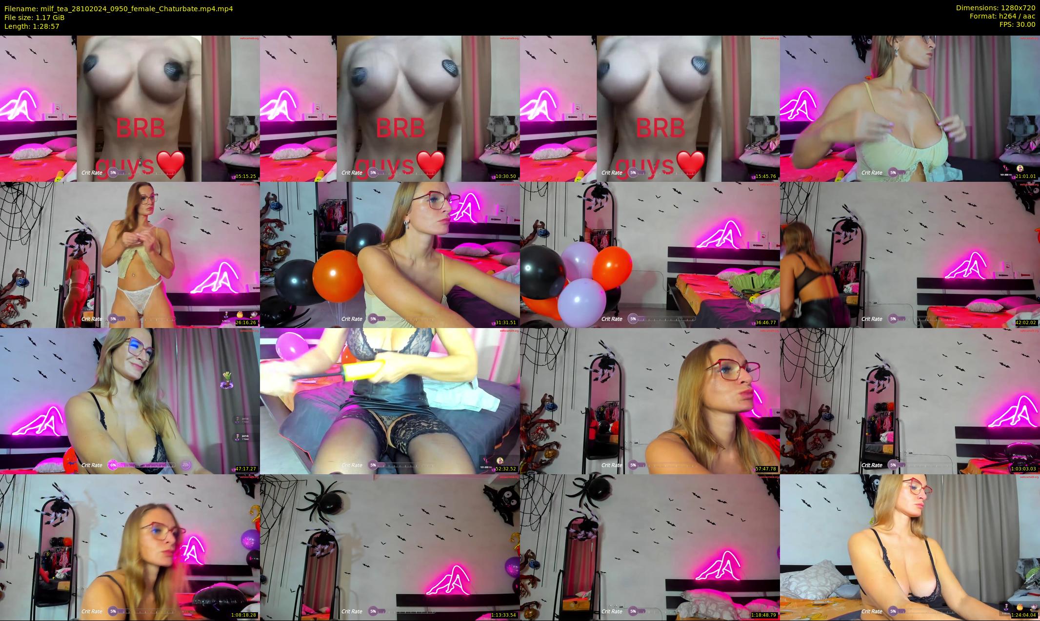 milf_tea — 89 minute Chaturbate female cam show recording, 720p, Oct 28, 2024