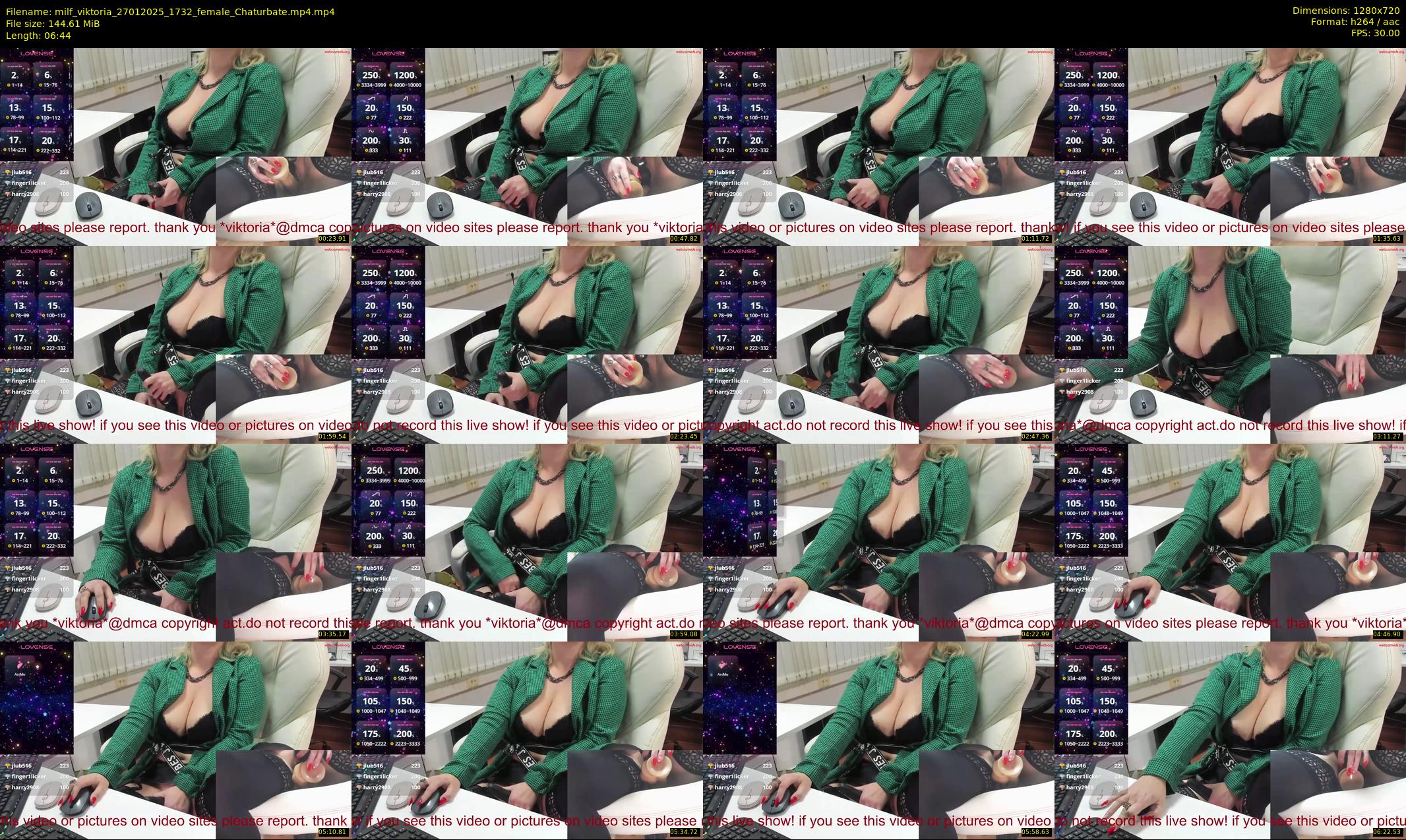 milf_viktoria — 7 minute Chaturbate female cam show recording, 720p, Jan 27, 2025