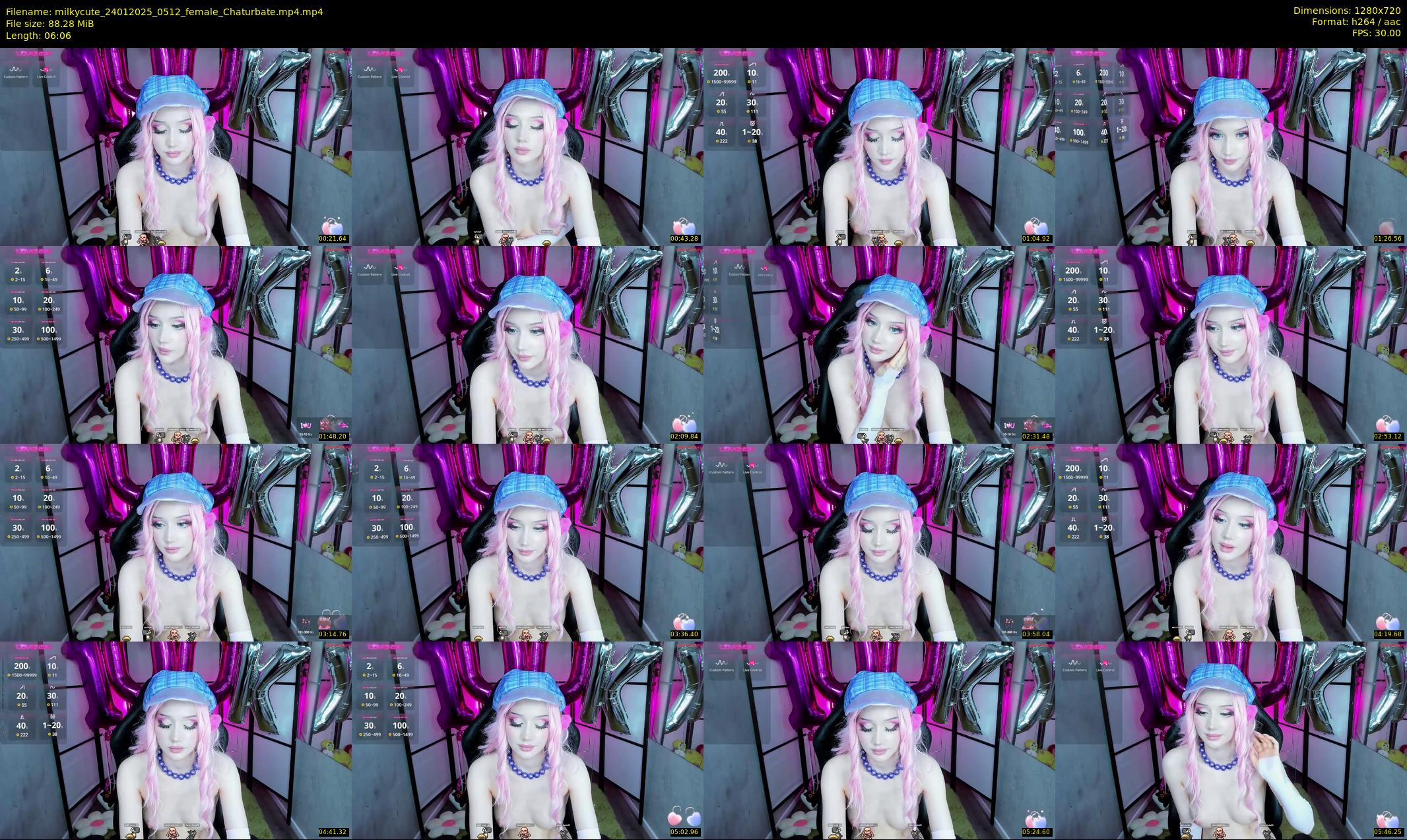 milkycute — 7 minute Chaturbate female cam show recording, 720p, Jan 24, 2025