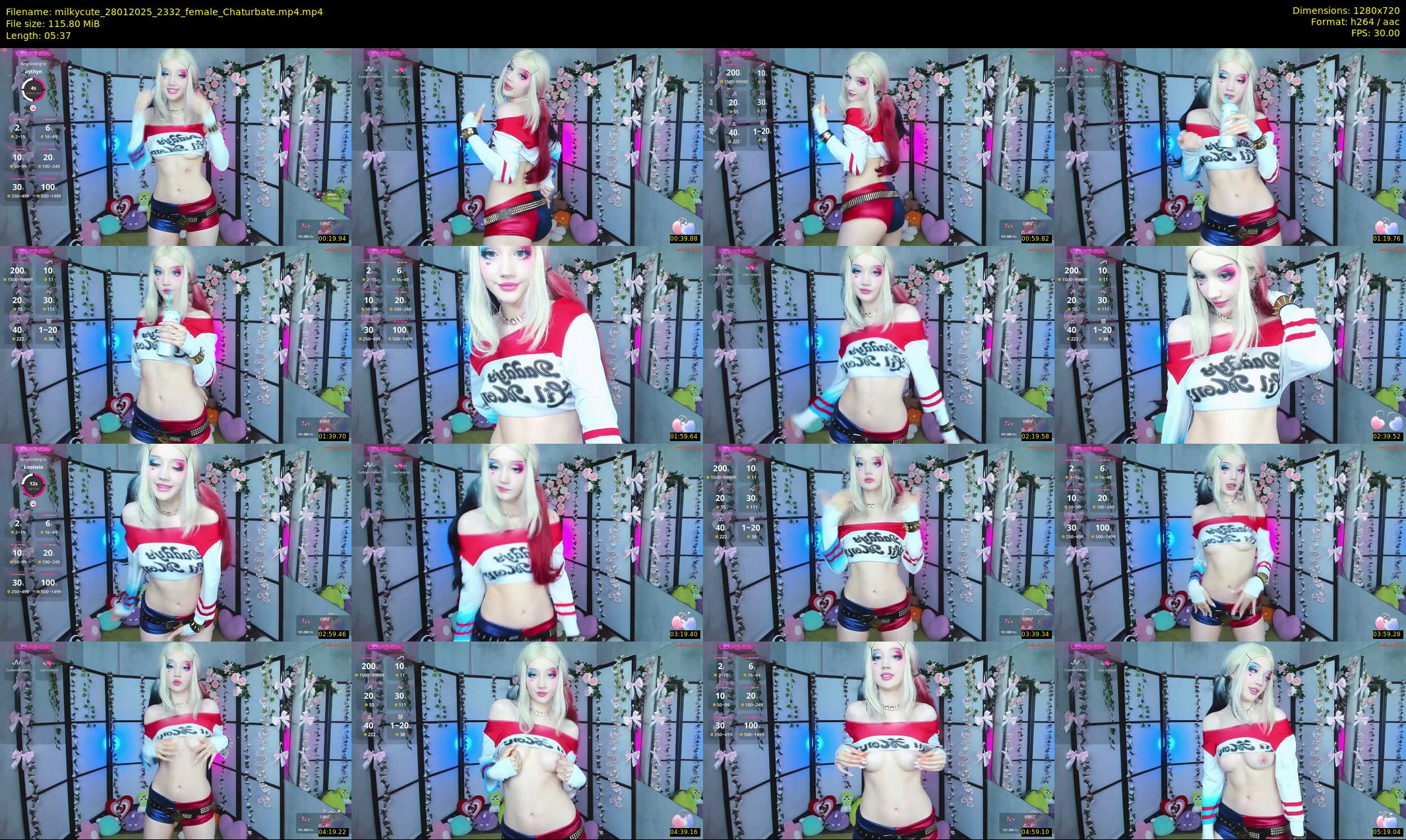 milkycute — 6 minute Chaturbate female cam show recording, 720p, Jan 28, 2025