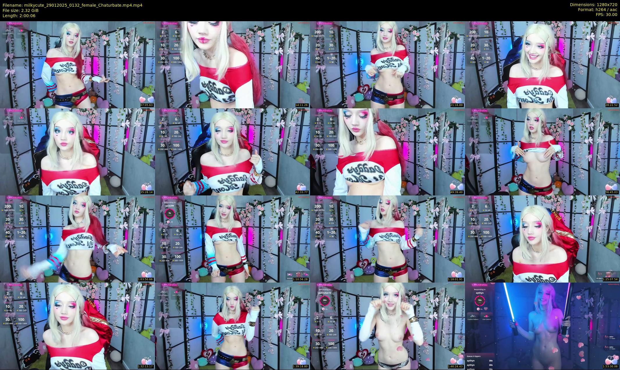 milkycute — 121 minute Chaturbate female cam show recording, 720p, Jan 29, 2025