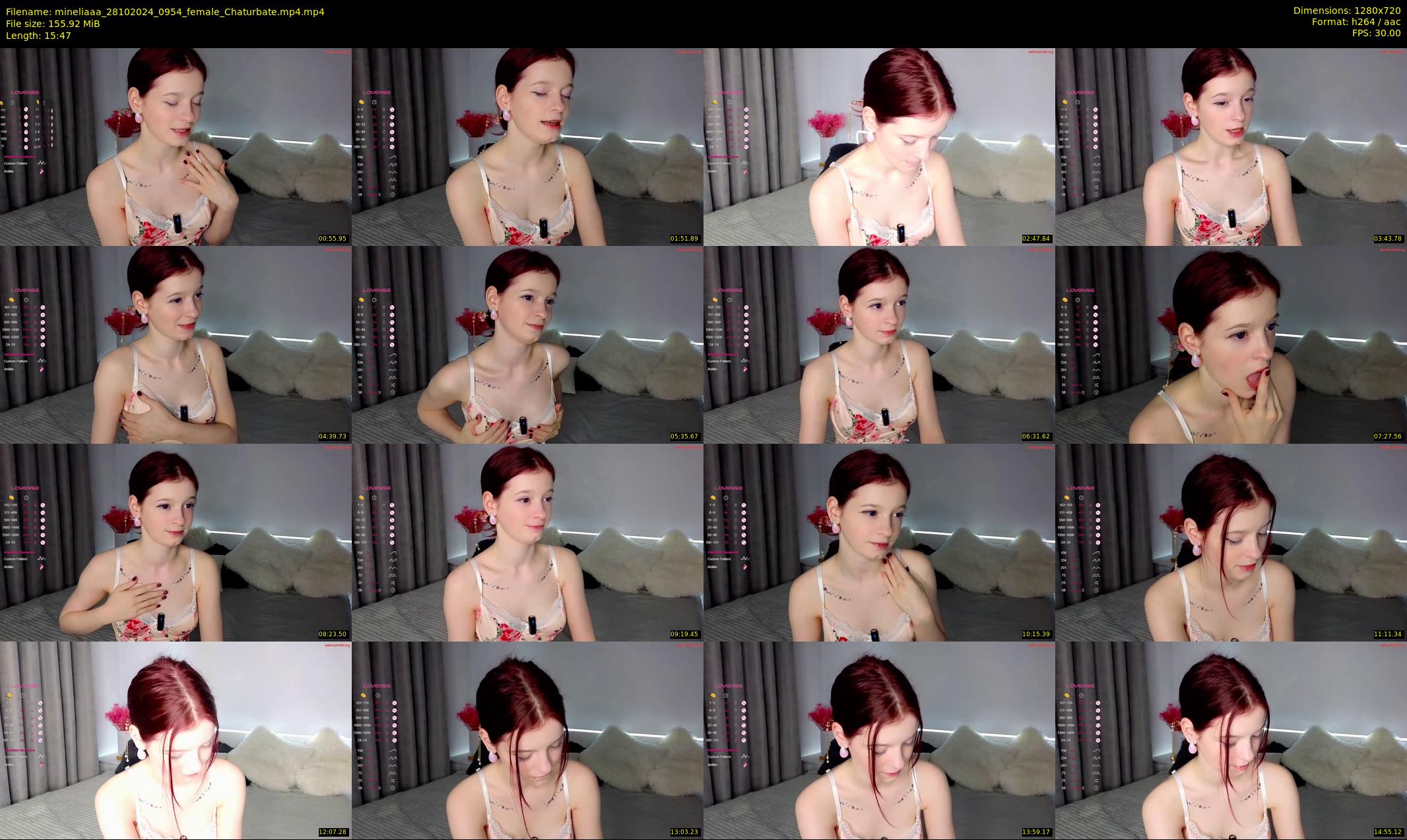 mineliaaa — 16 minute Chaturbate female cam show recording, 720p, Oct 28, 2024