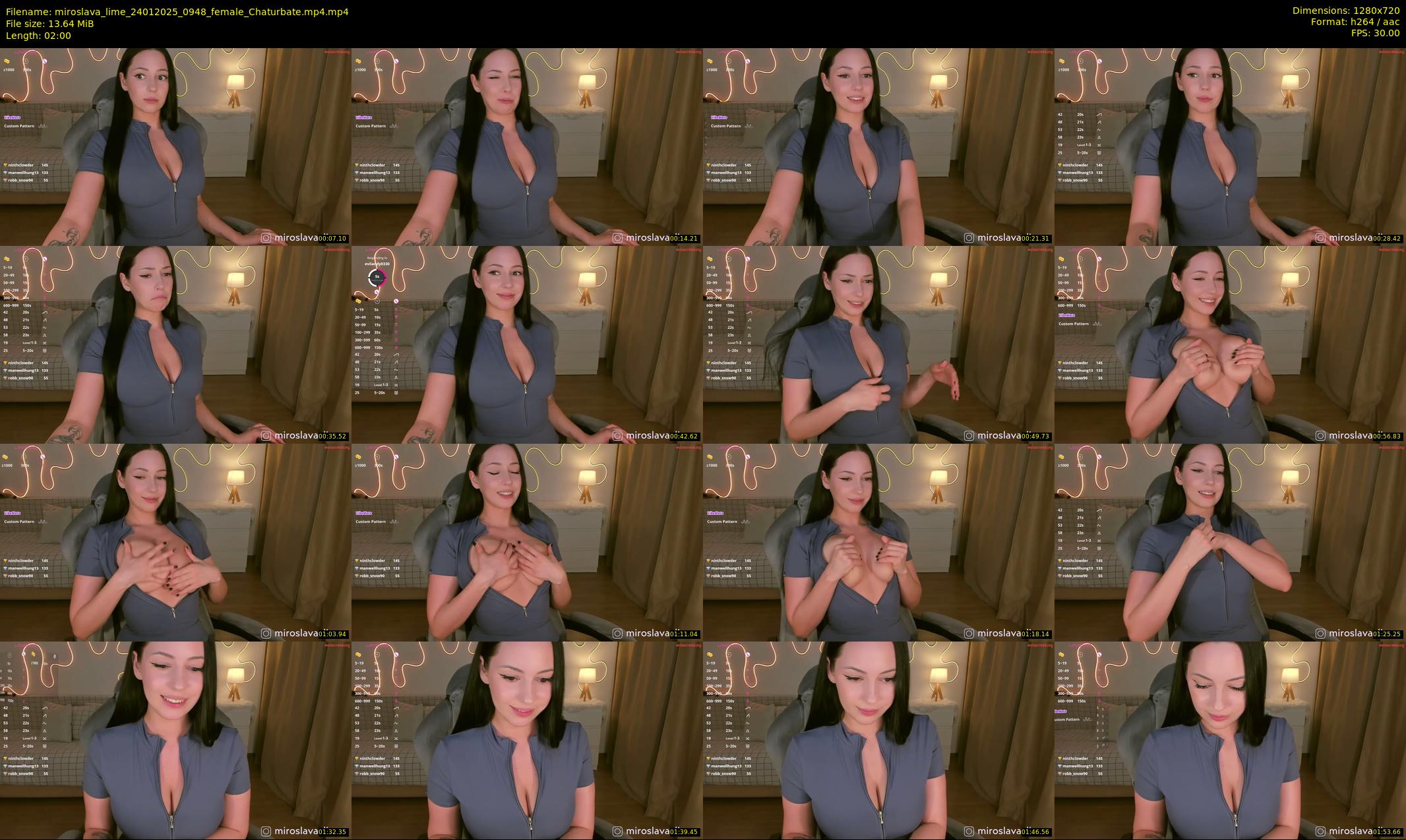 miroslava_lime — 2 minute Chaturbate female cam show recording, 720p, Jan 24, 2025