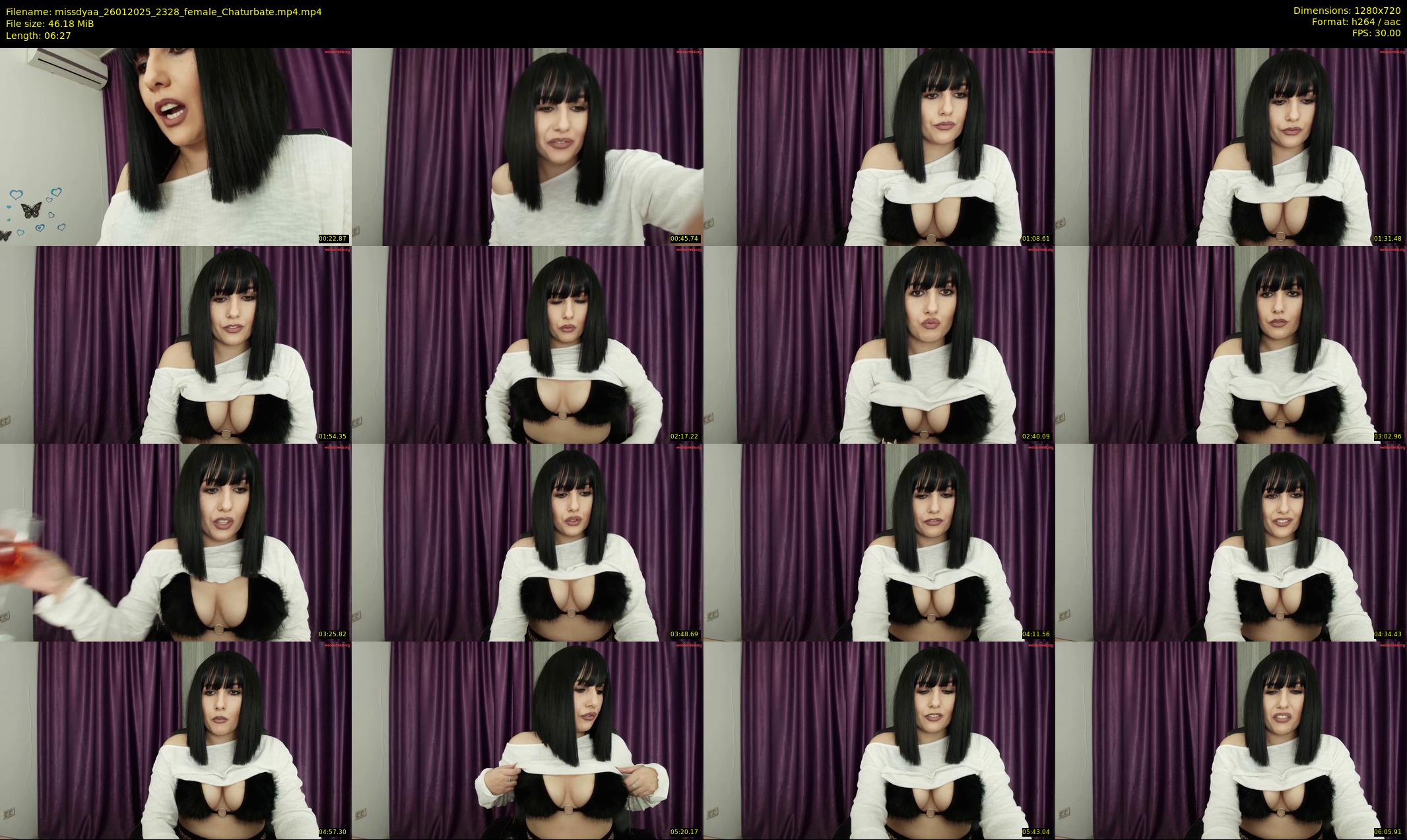 missdyaa — 7 minute Chaturbate female cam show recording, 720p, Jan 26, 2025