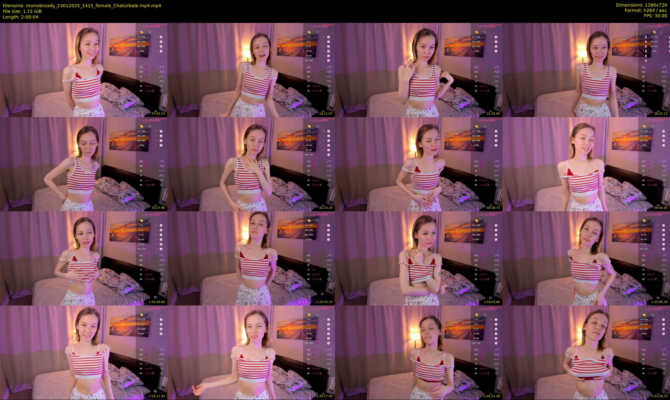 moirebroady — 121 minute Chaturbate female cam show recording, 720p, Jan 23, 2025