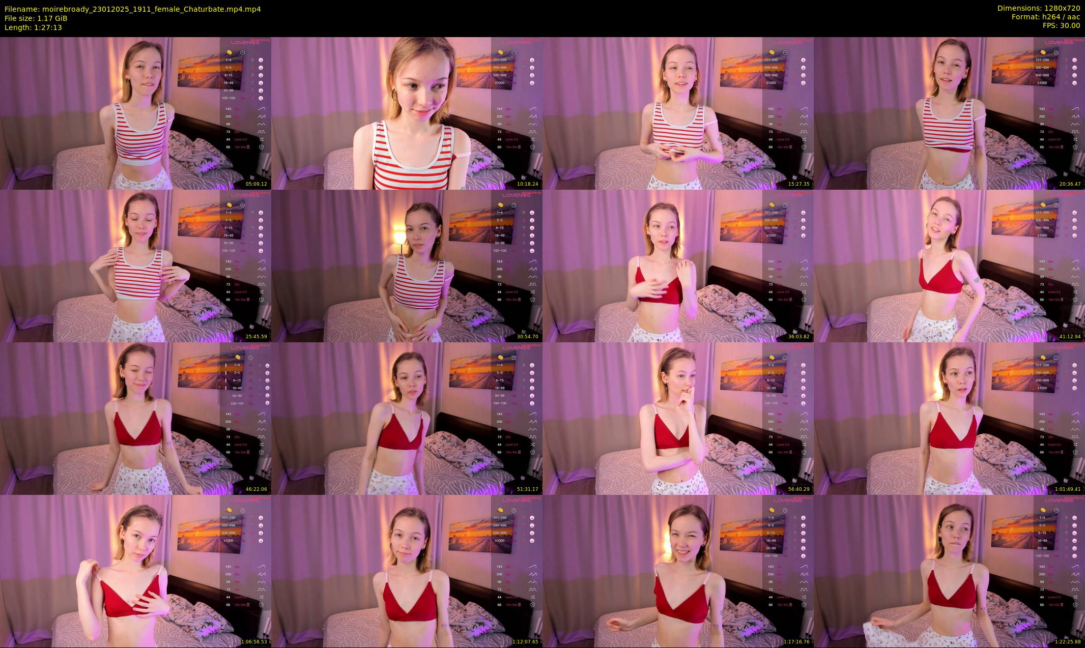moirebroady — 88 minute Chaturbate female cam show recording, 720p, Jan 23, 2025