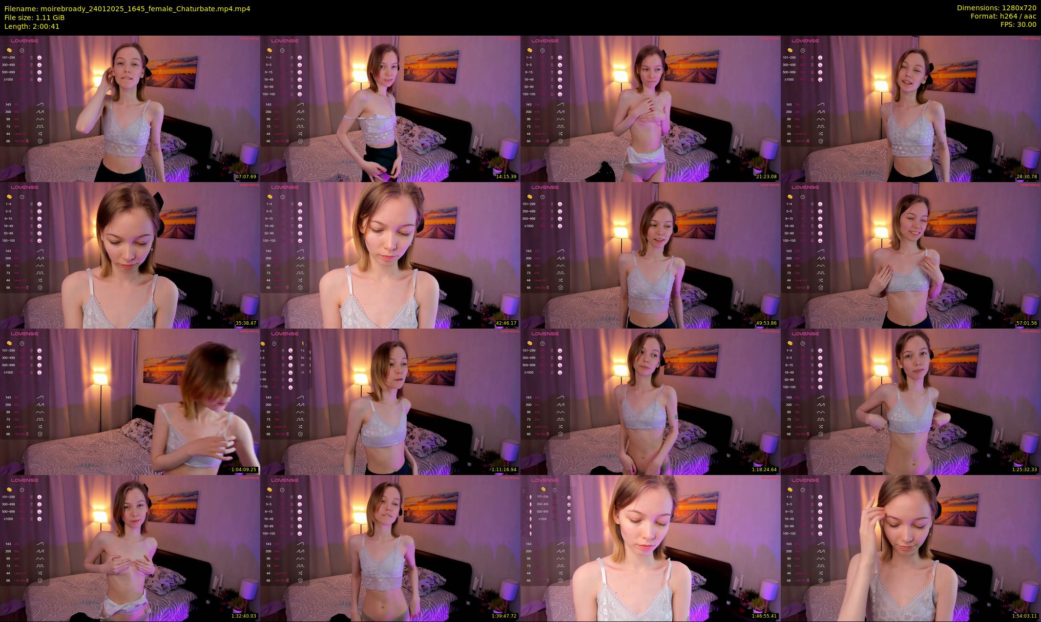 moirebroady — 121 minute Chaturbate female cam show recording, 720p, Jan 24, 2025