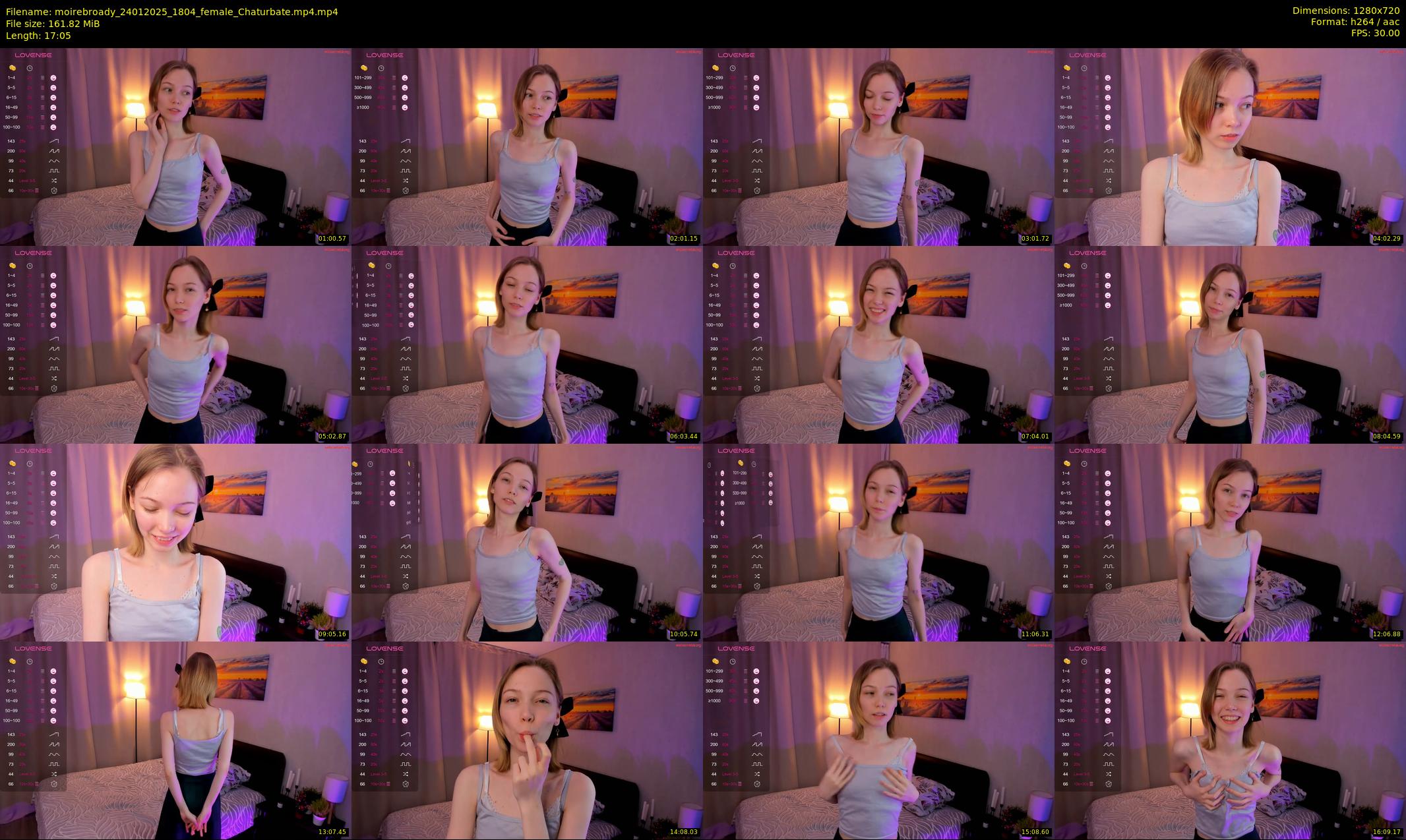 moirebroady — 18 minute Chaturbate female cam show recording, 720p, Jan 24, 2025