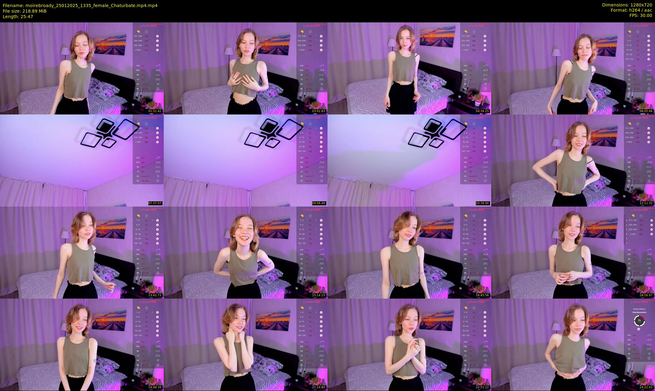 moirebroady — 26 minute Chaturbate female cam show recording, 720p, Jan 25, 2025