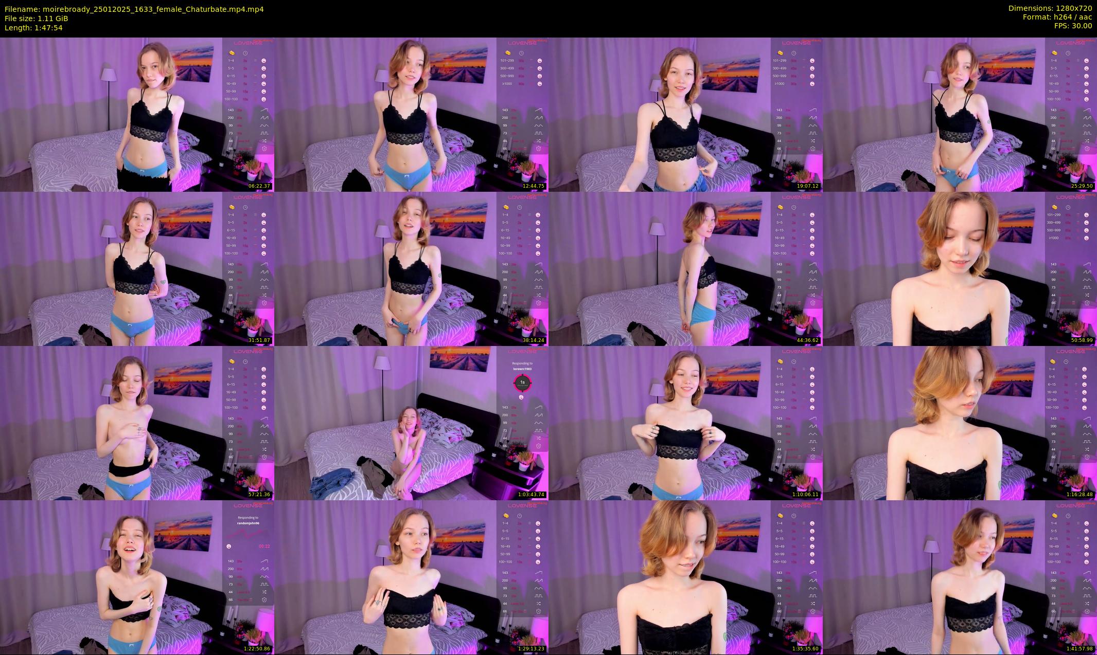 moirebroady — 108 minute Chaturbate female cam show recording, 720p, Jan 25, 2025