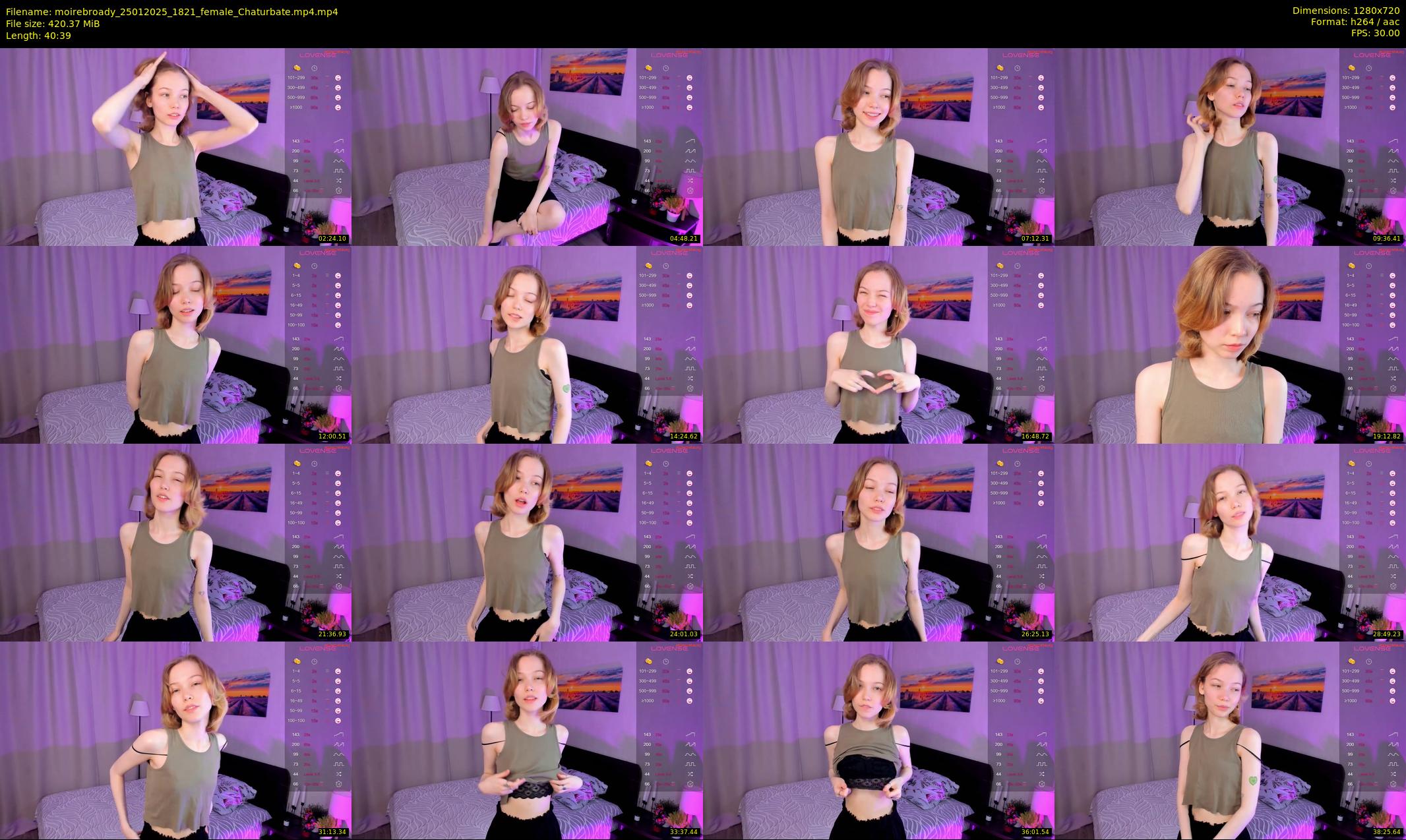 moirebroady — 41 minute Chaturbate female cam show recording, 720p, Jan 25, 2025