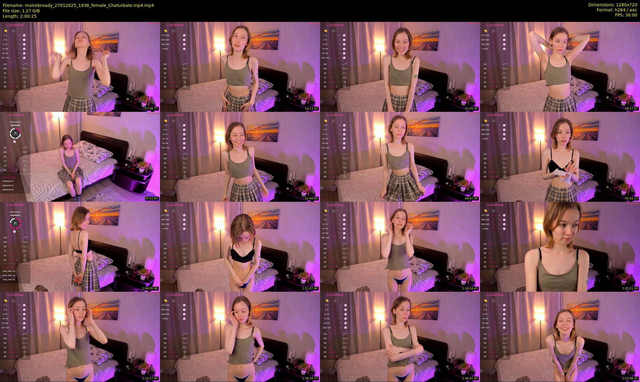 moirebroady — 121 minute Chaturbate female cam show recording, 720p, Jan 27, 2025