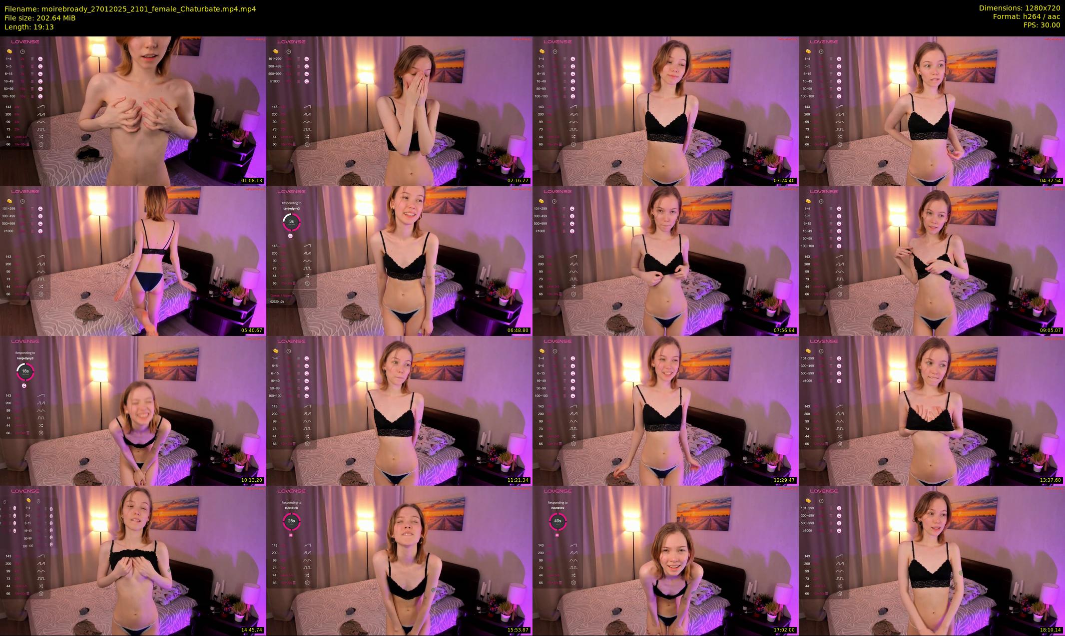 moirebroady — 20 minute Chaturbate female cam show recording, 720p, Jan 27, 2025