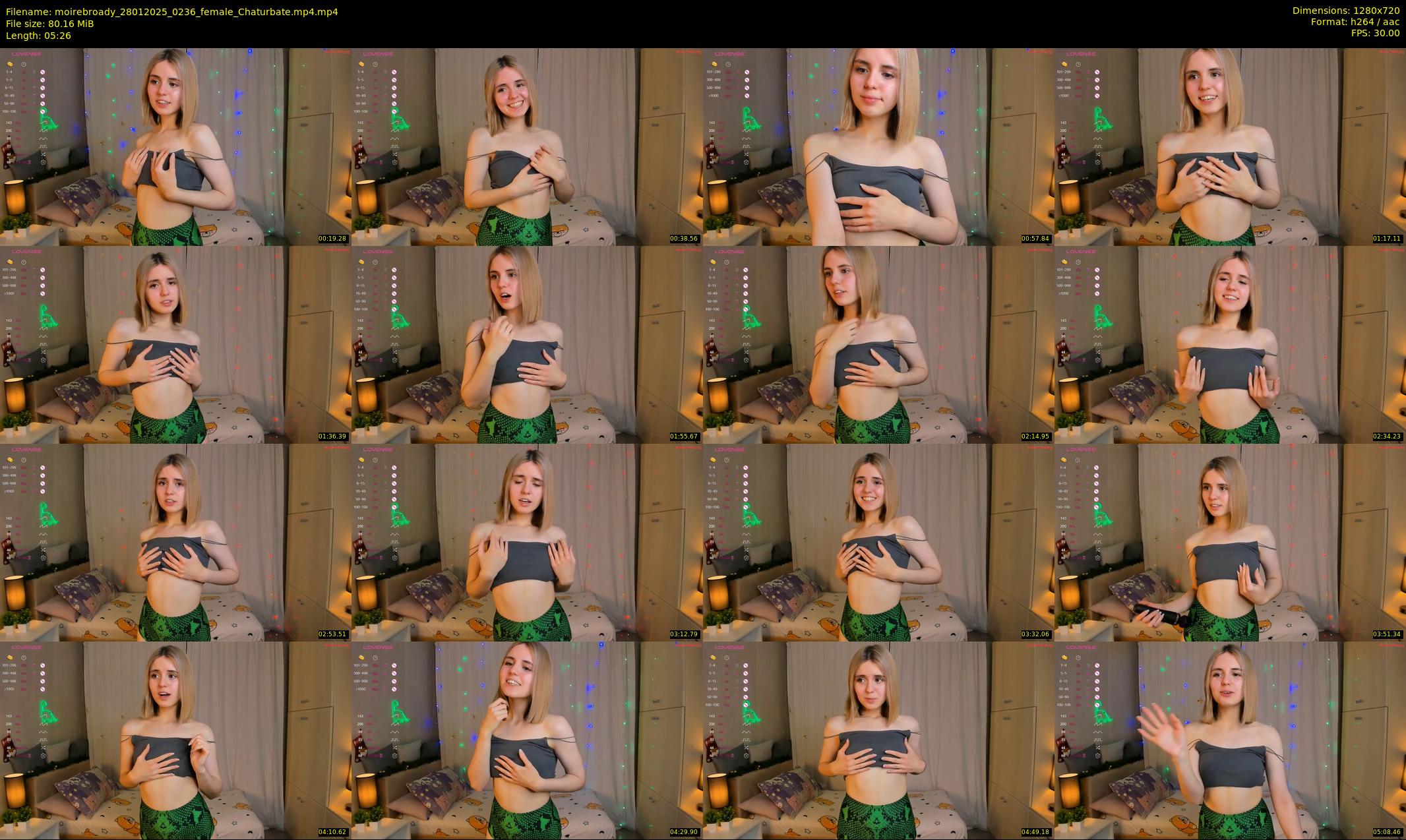 moirebroady — 6 minute Chaturbate female cam show recording, 720p, Jan 28, 2025